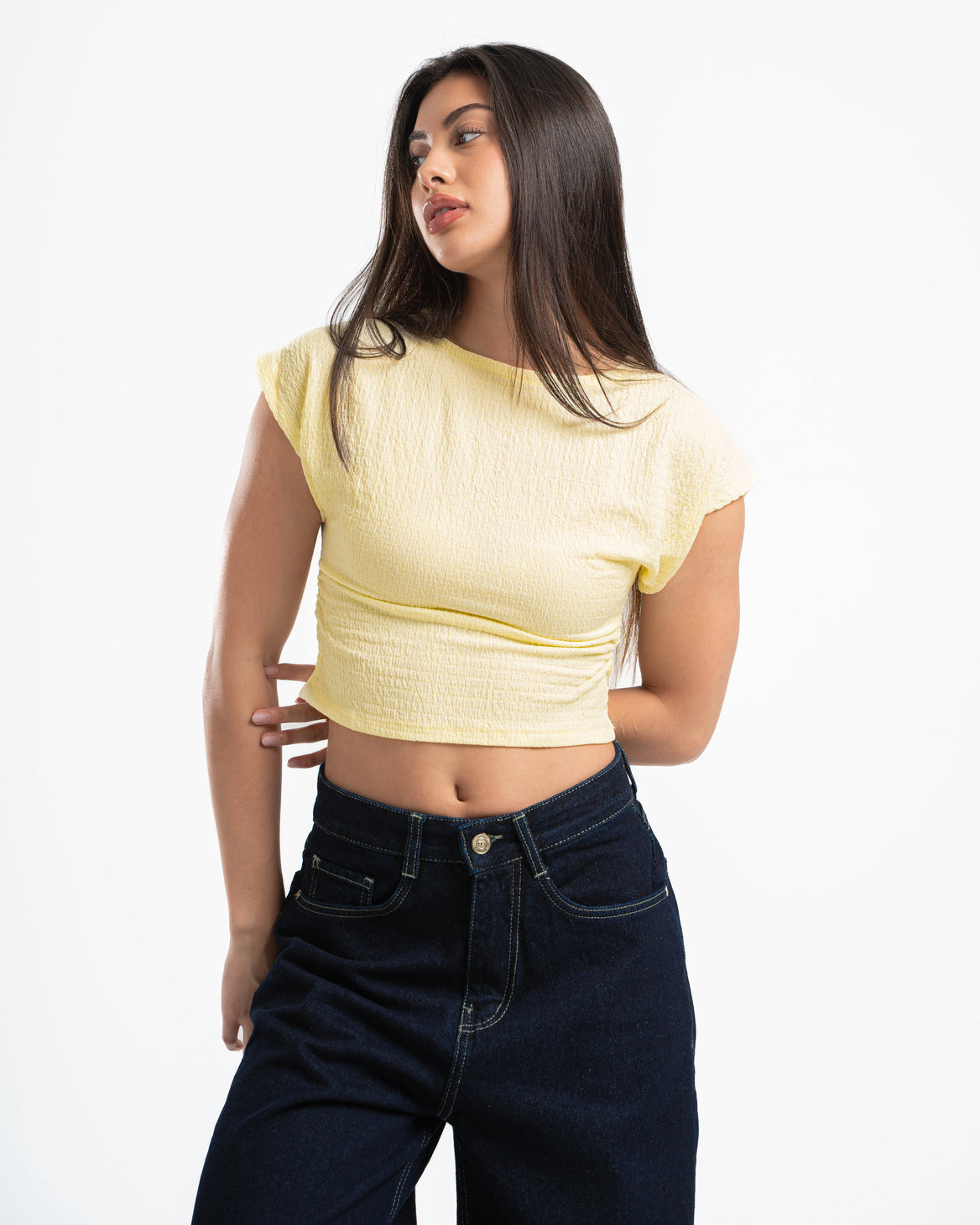 Butter Yellow Textured Top