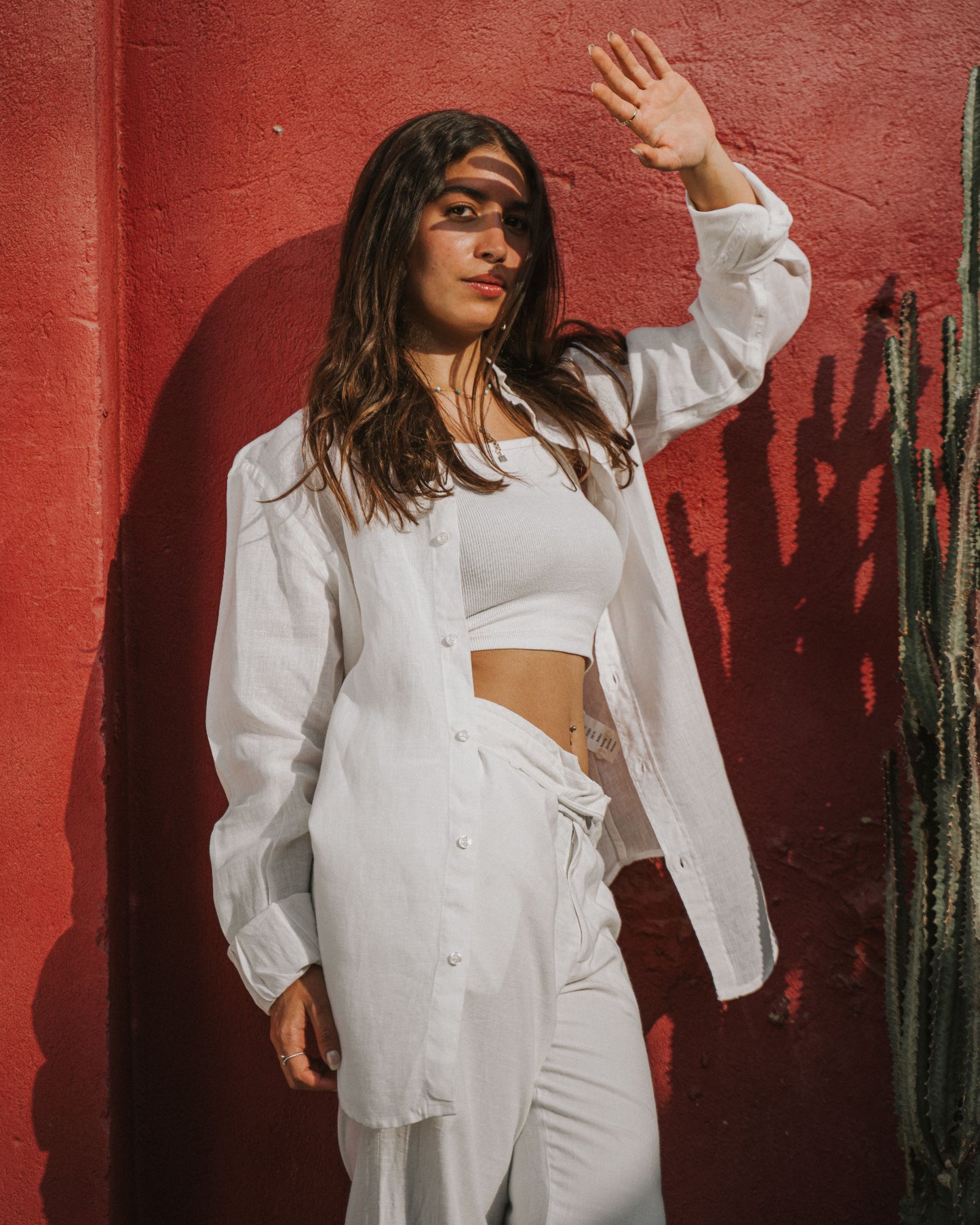 White Linen Shirt