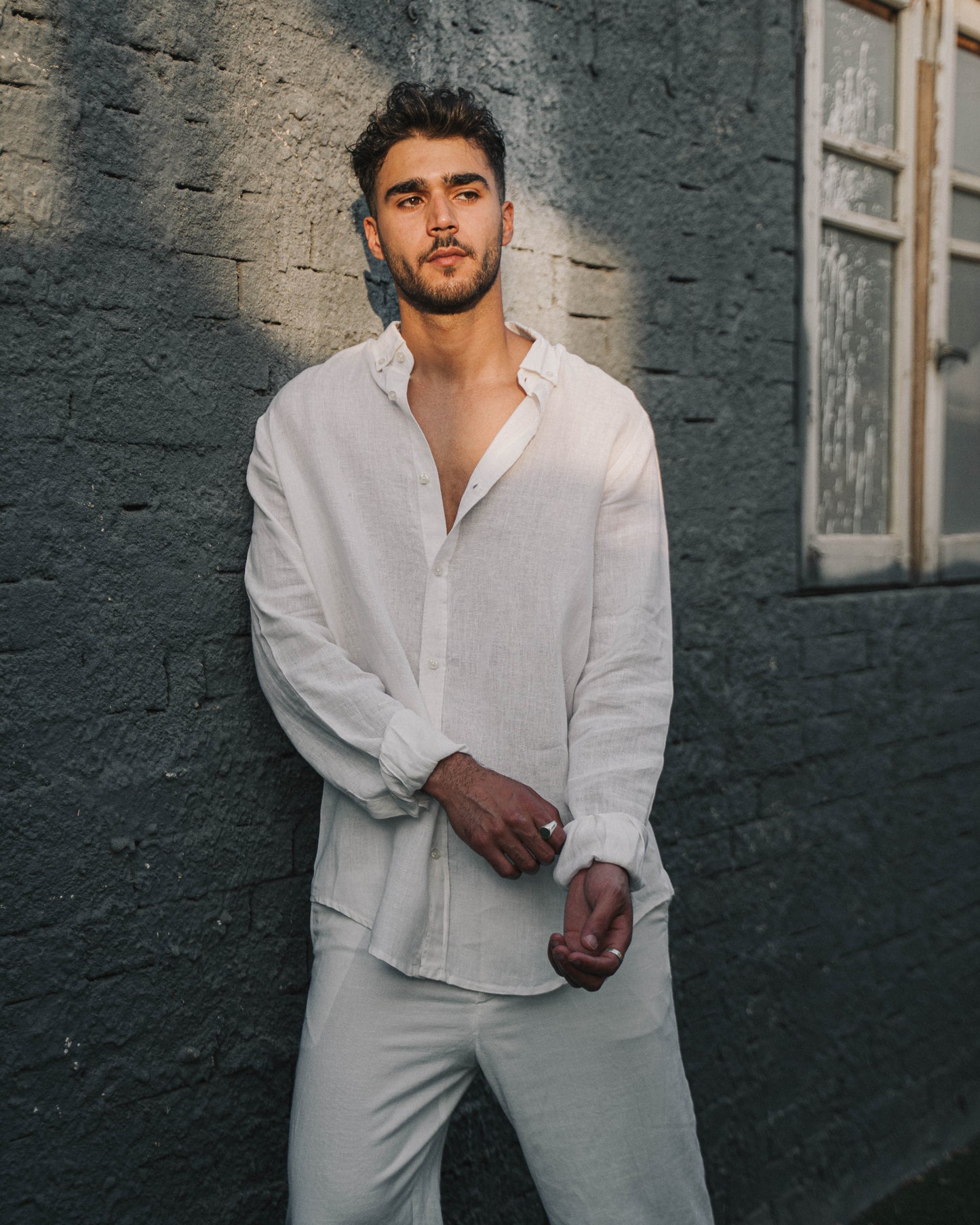 White Linen Shirt