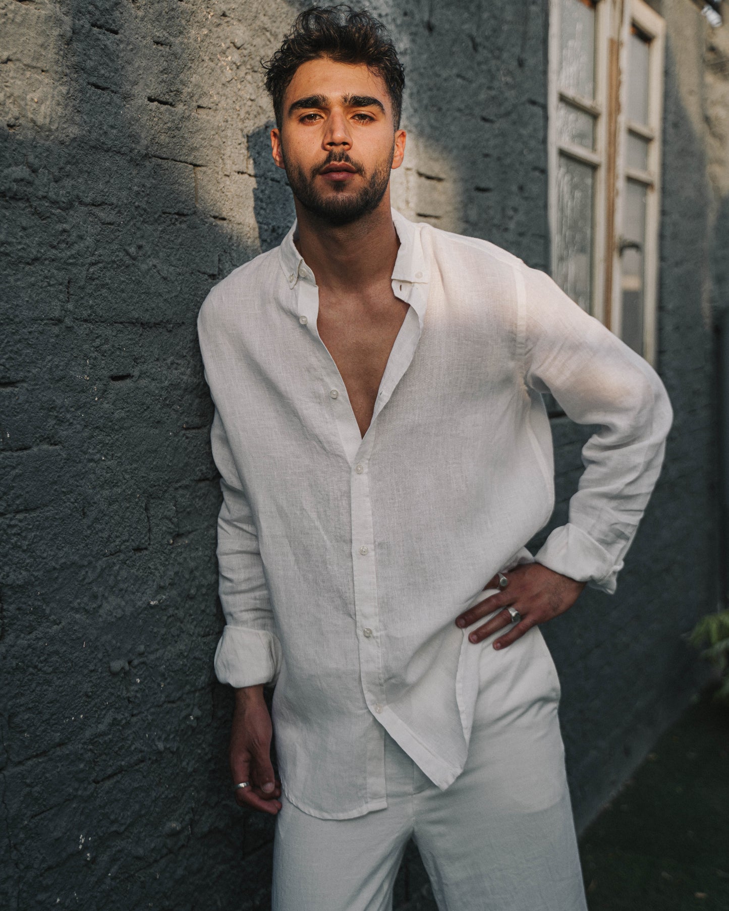 White Linen Shirt