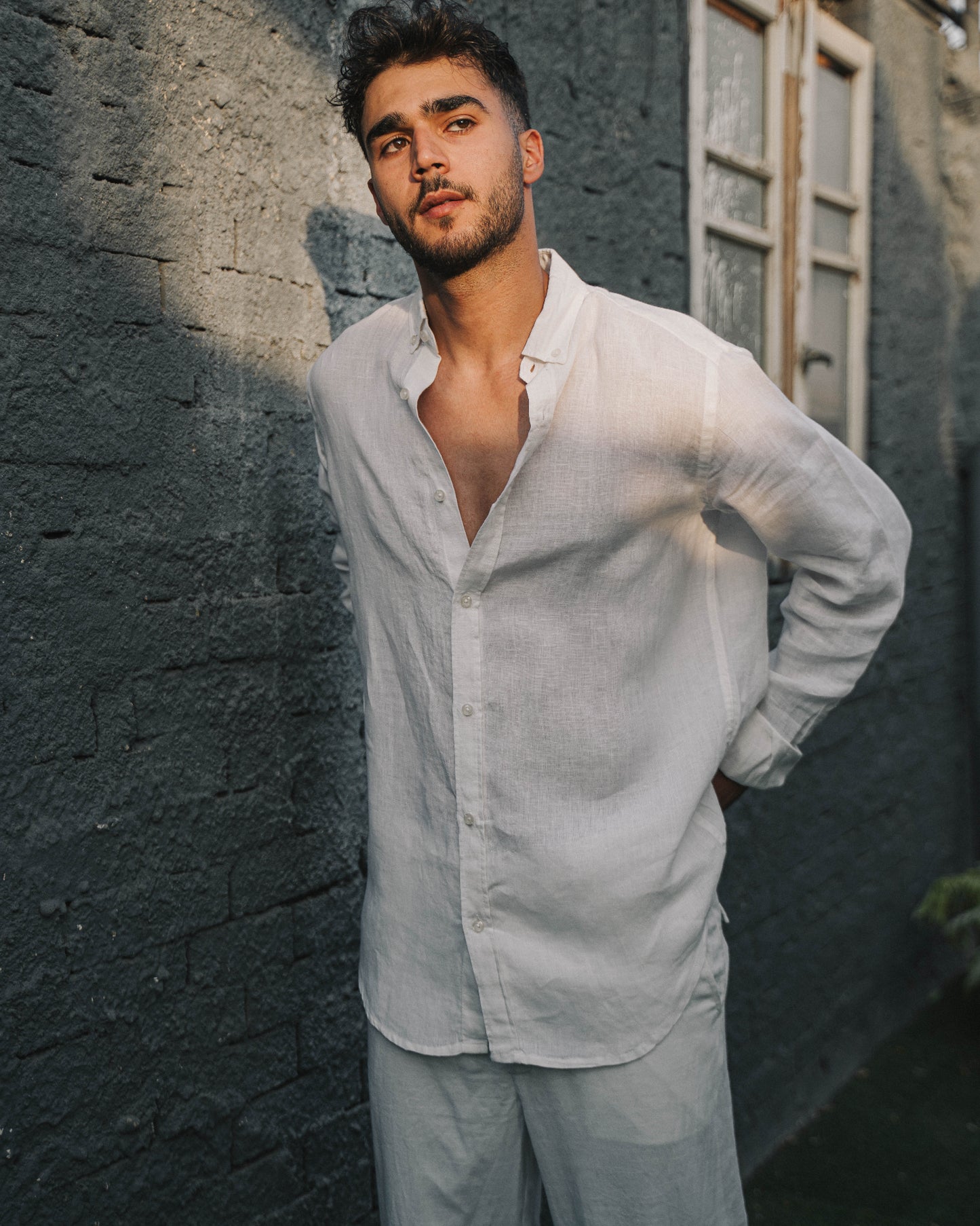 White Linen Shirt