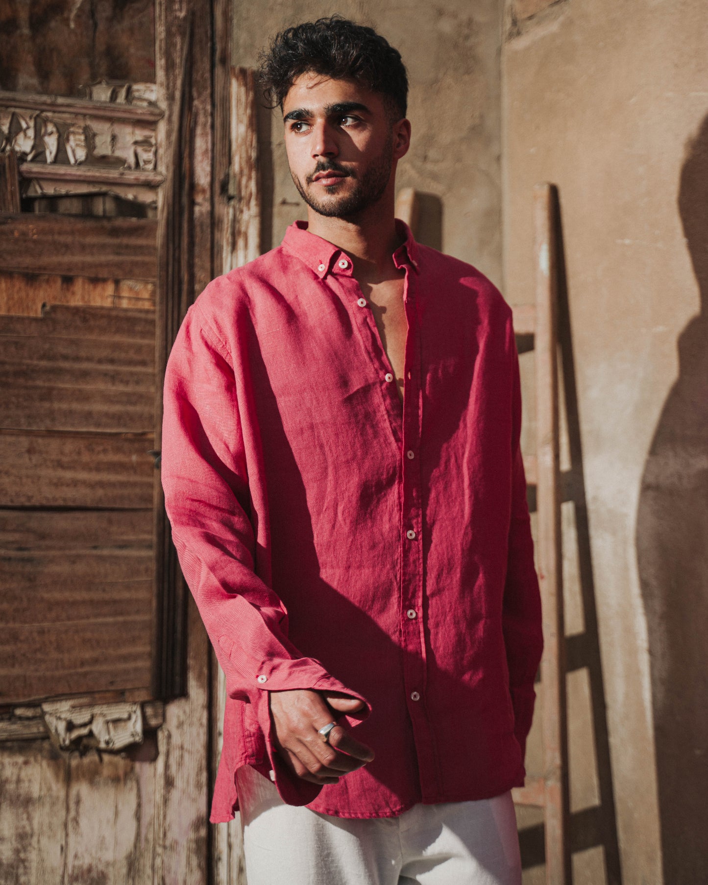 Watermelon Linen Shirt