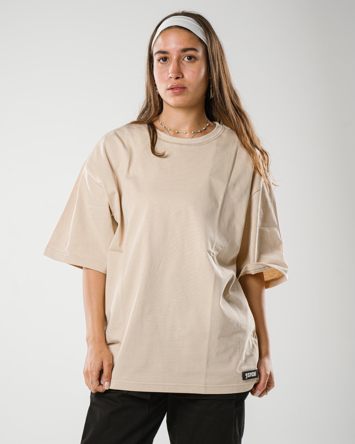 Beige Oversized Tee