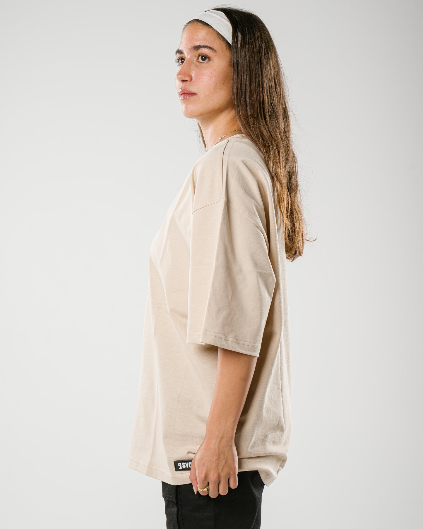 Beige Oversized Tee