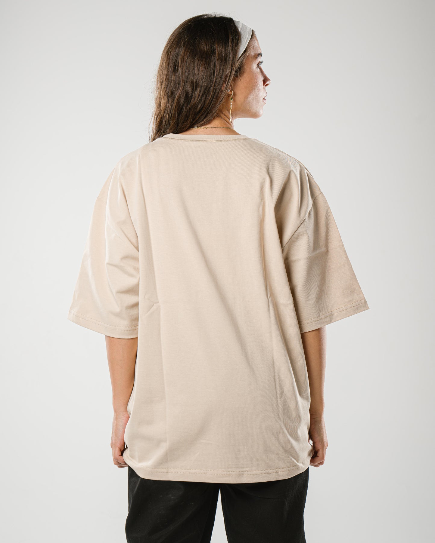 Beige Oversized Tee