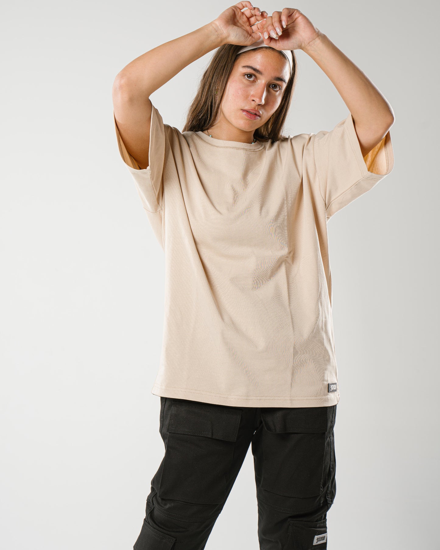 Beige Oversized Tee