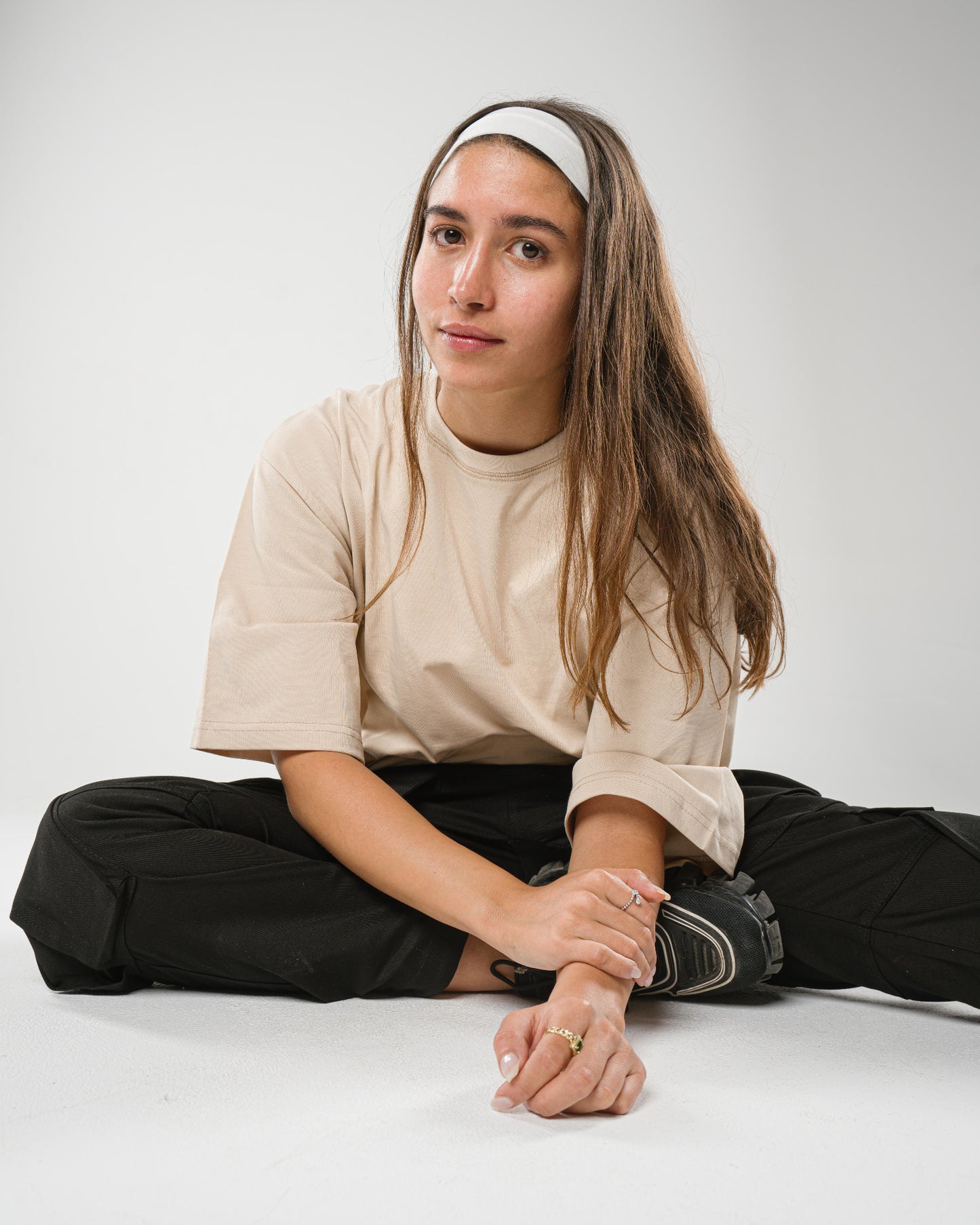 Beige Oversized Tee