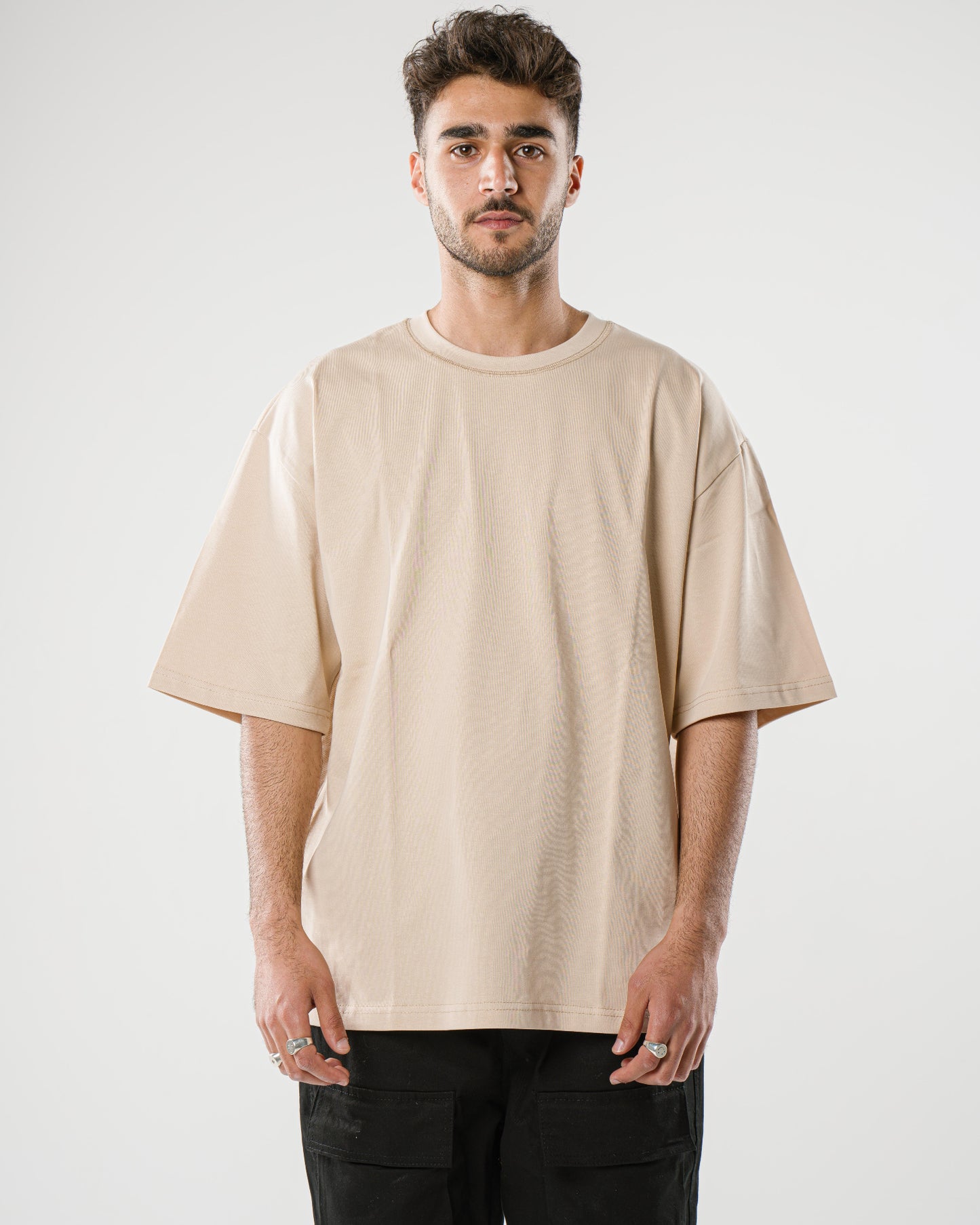 Beige Oversized Tee