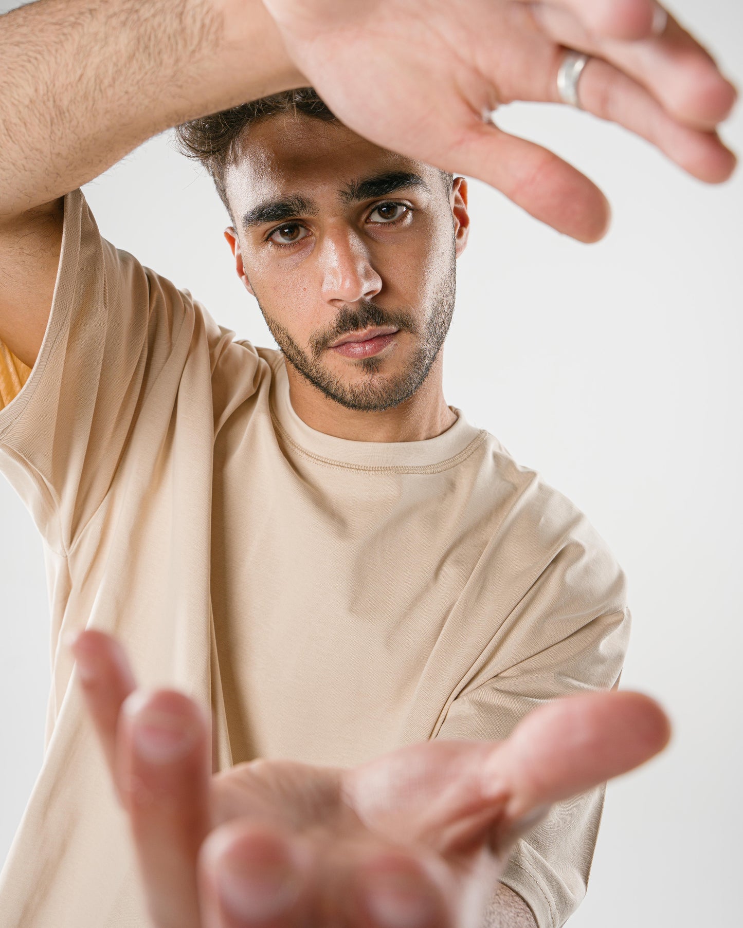 Beige Oversized Tee