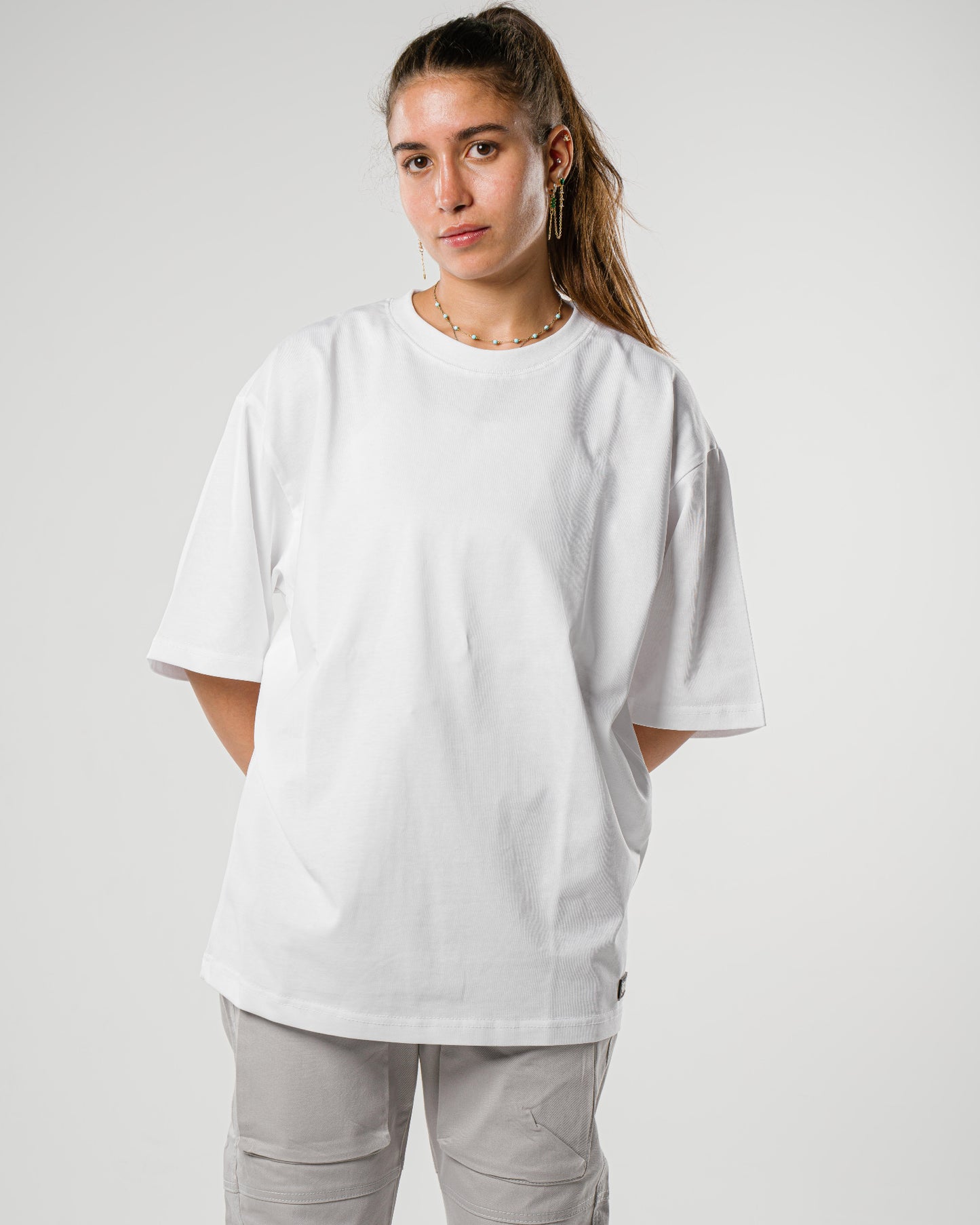 White Oversized Tee