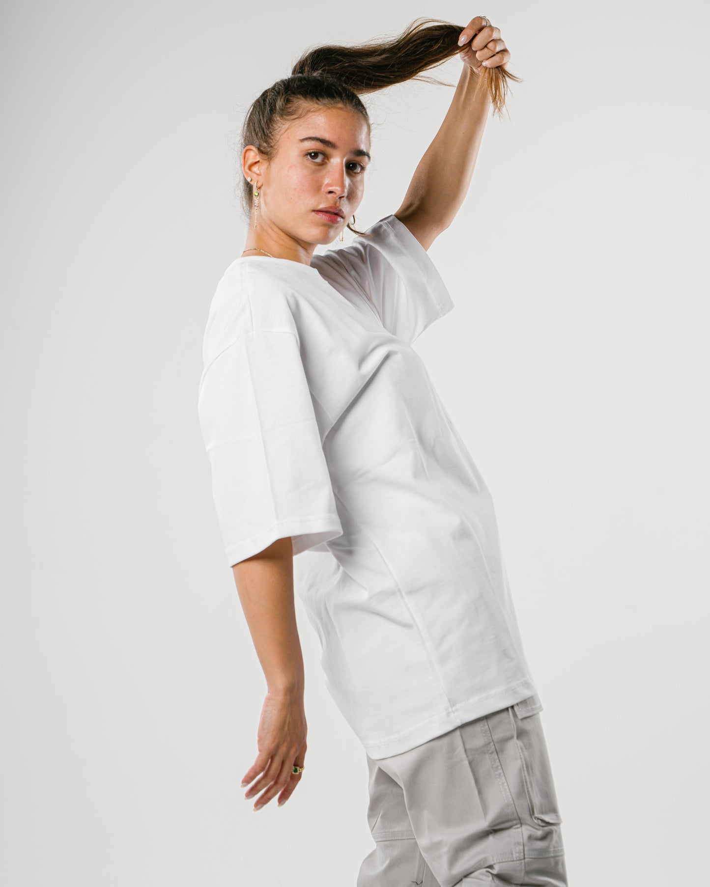 White Oversized Tee