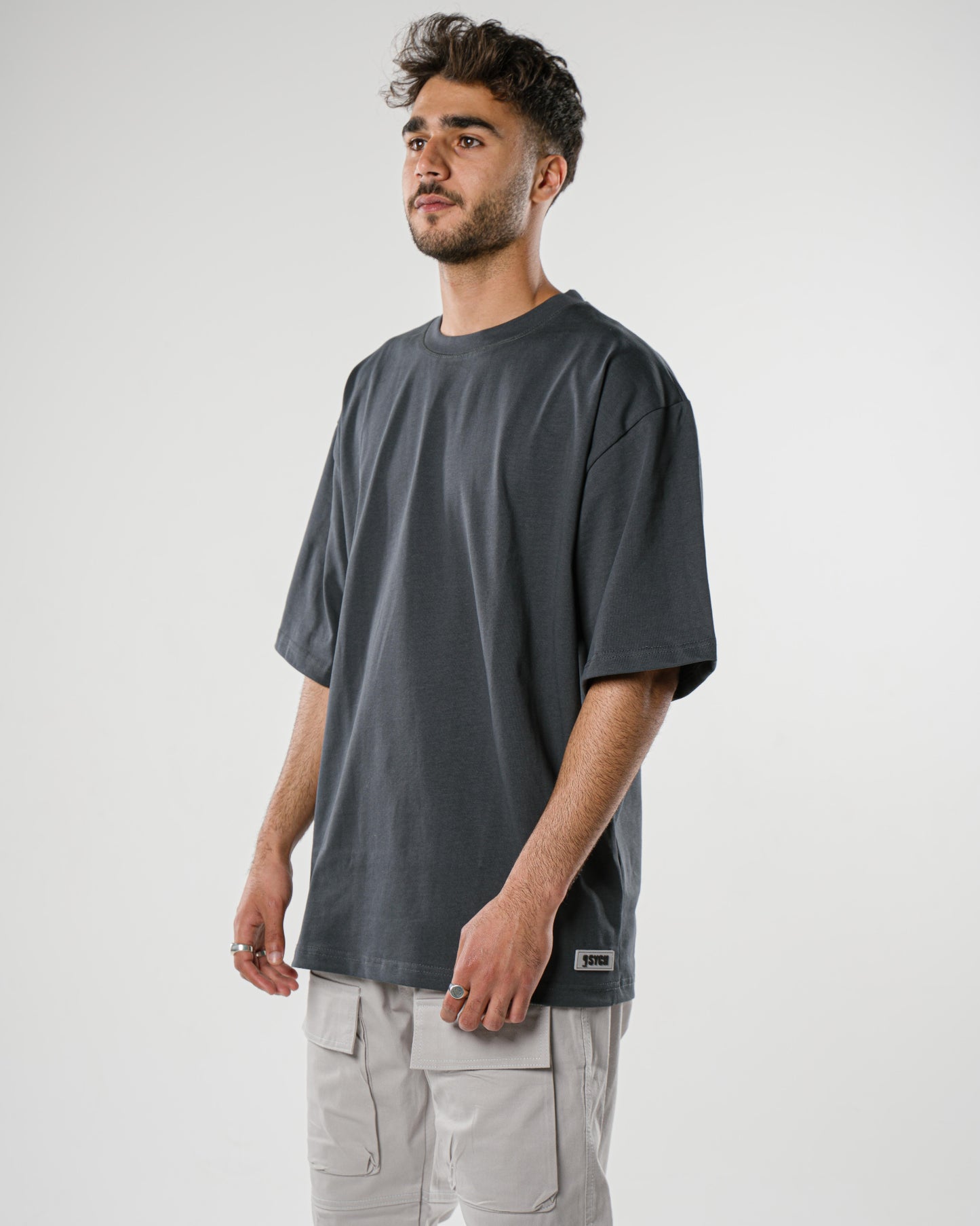 Dark Grey Oversized Tee