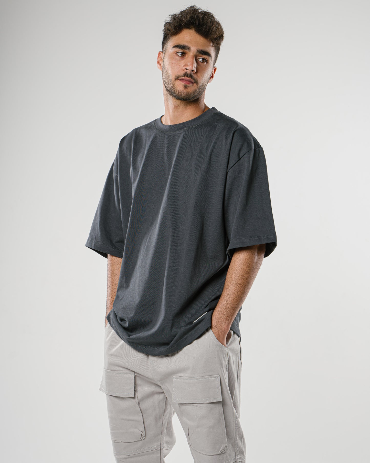 Dark Grey Oversized Tee