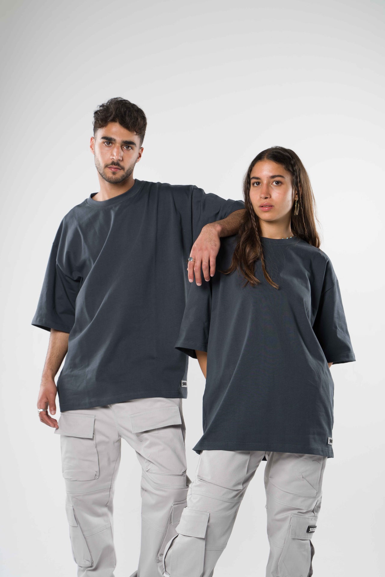 Dark Grey Oversized Tee