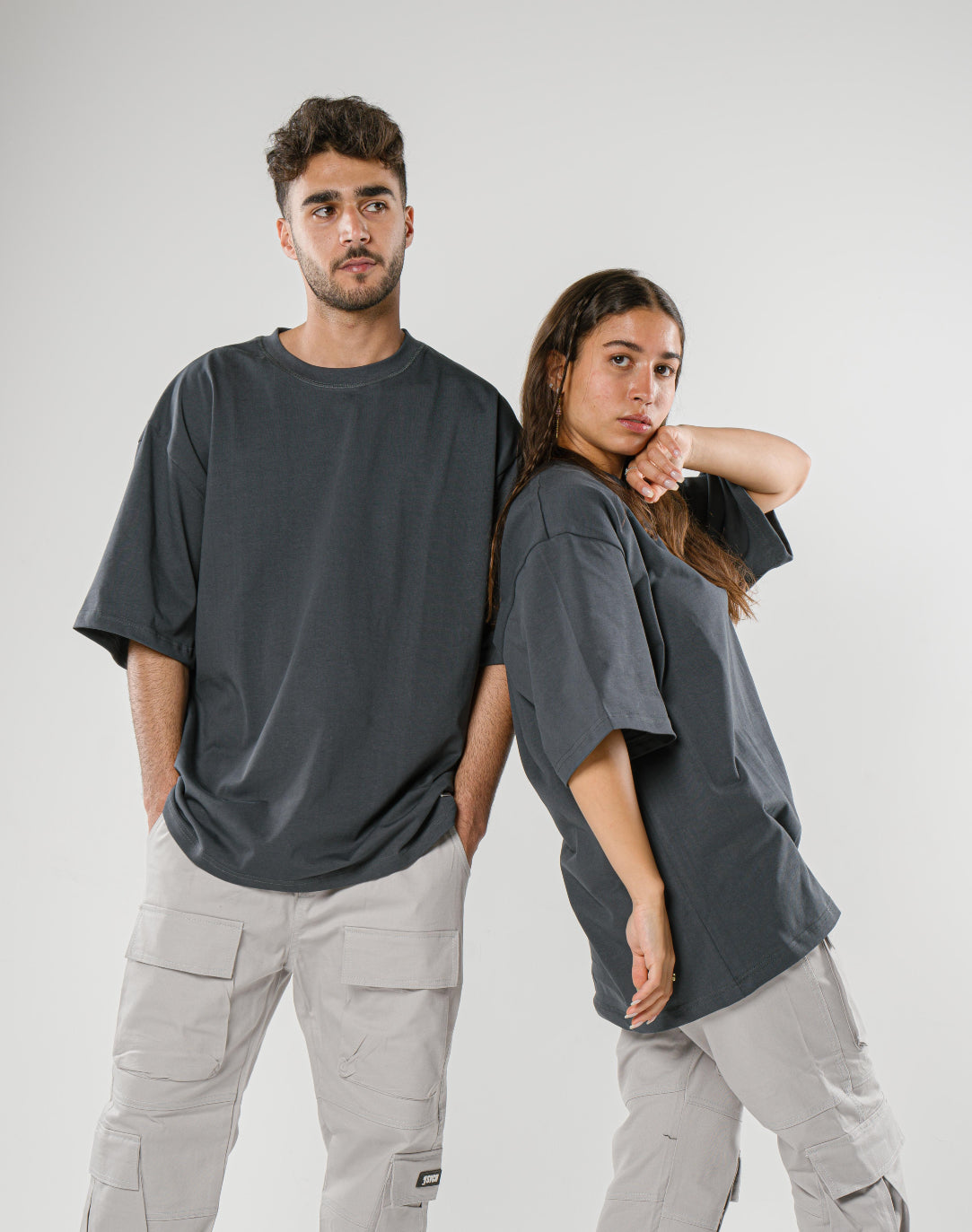 Dark Grey Oversized Tee