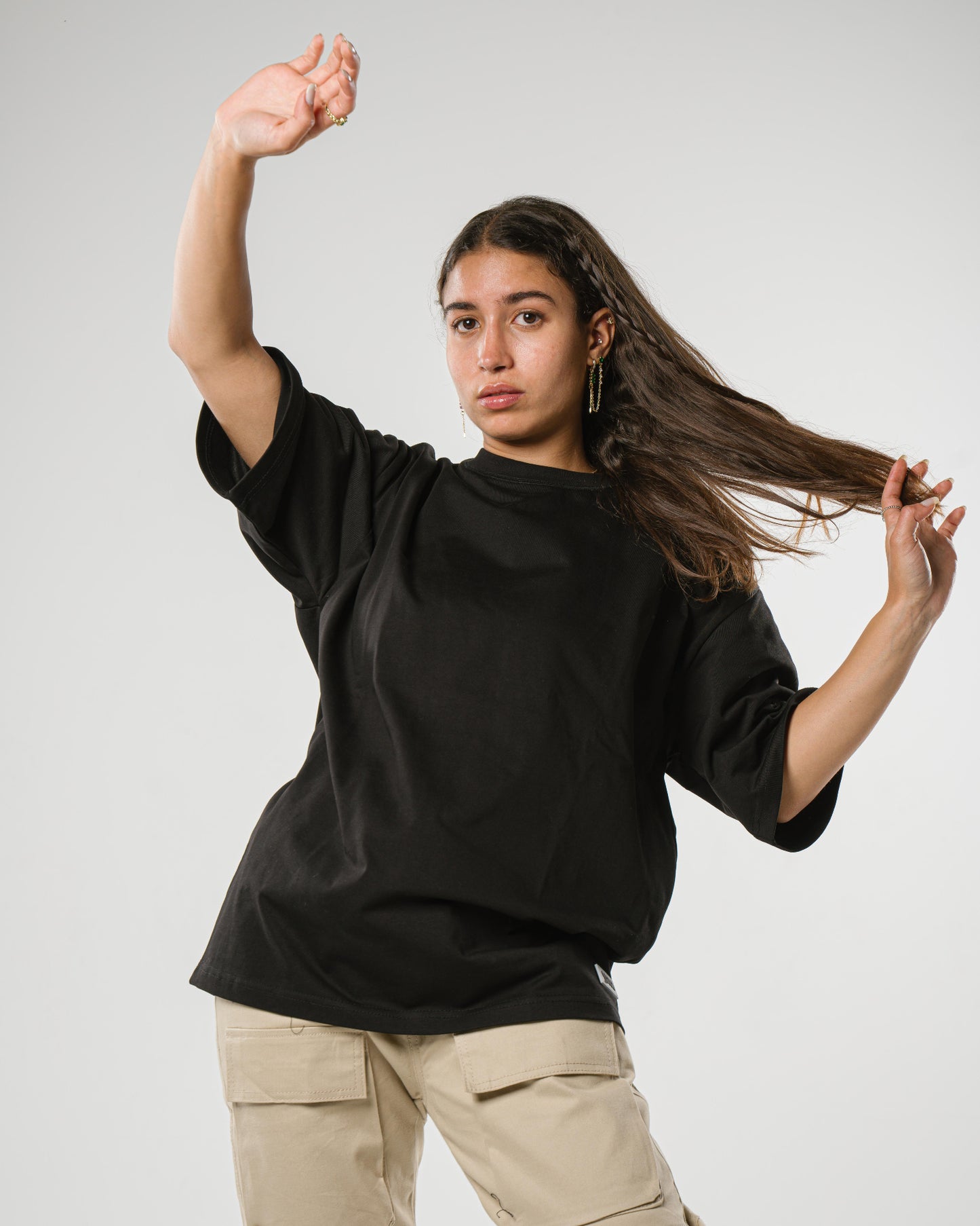 Black Oversized Tee