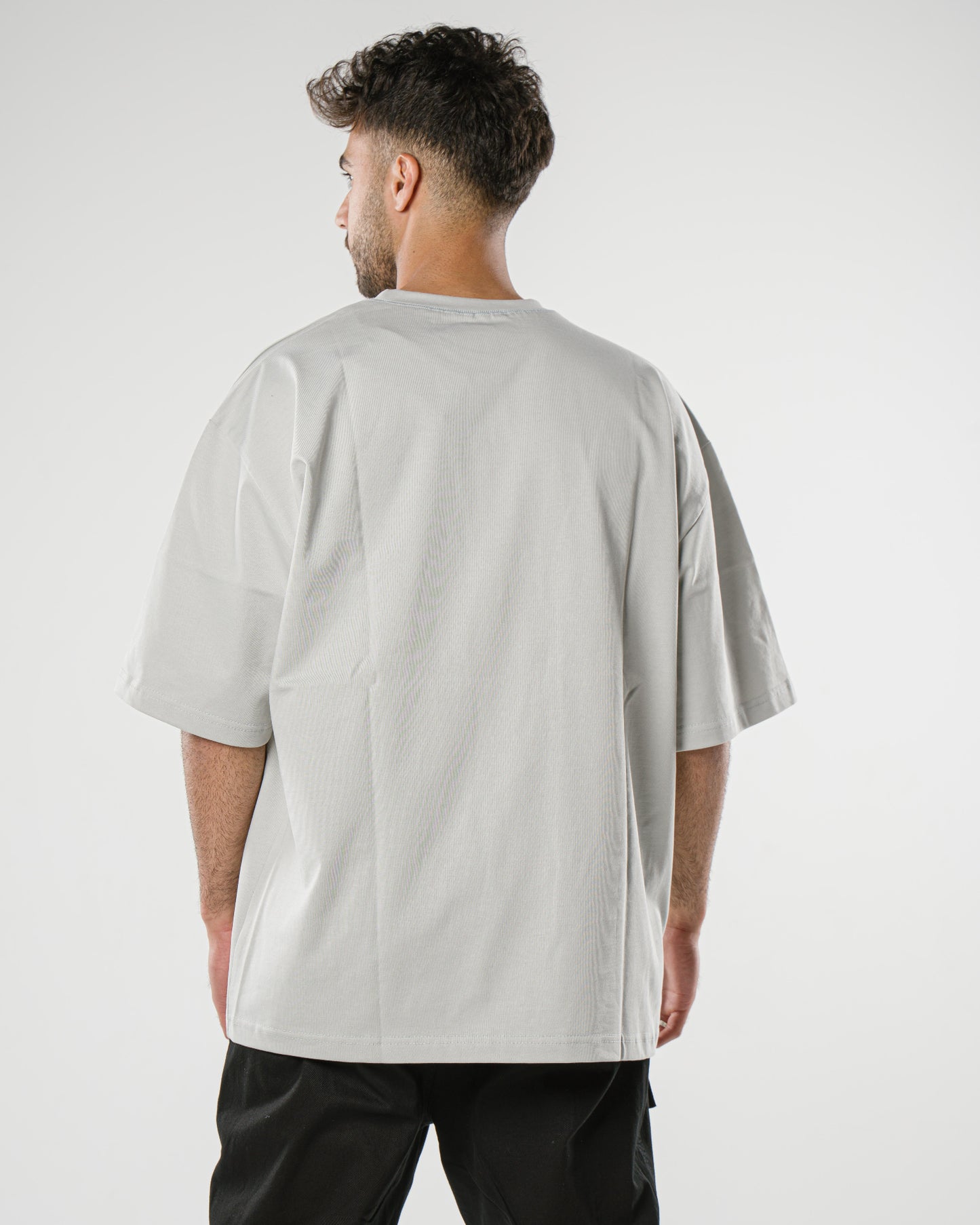 Silver Grey Oversized Tee