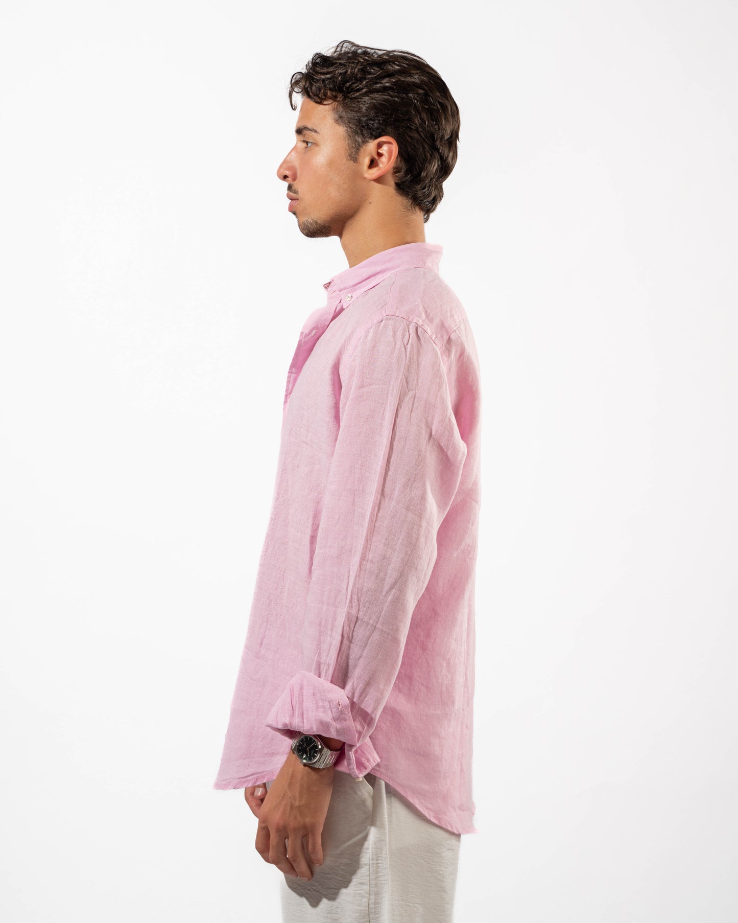 Pink Linen Shirt