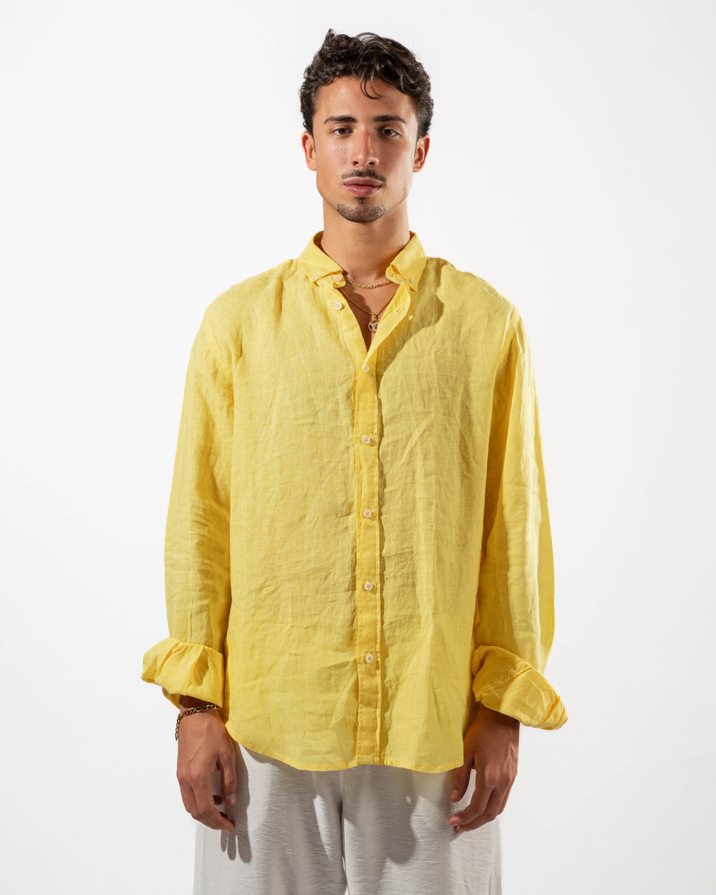 Yellow Linen Shirt
