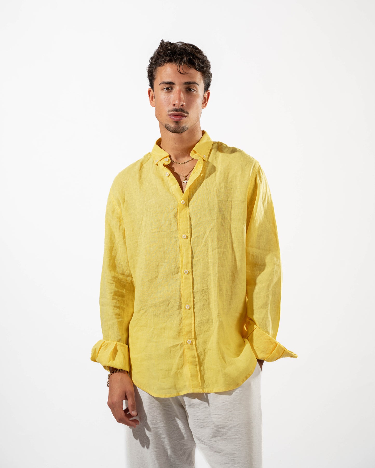 Yellow Linen Shirt