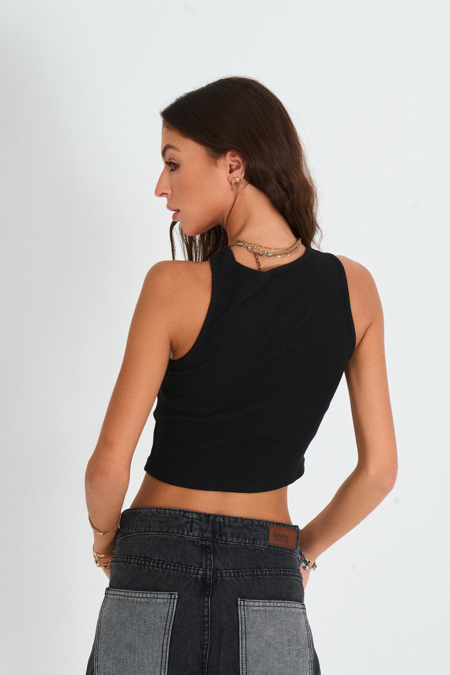 Black Cutout Top