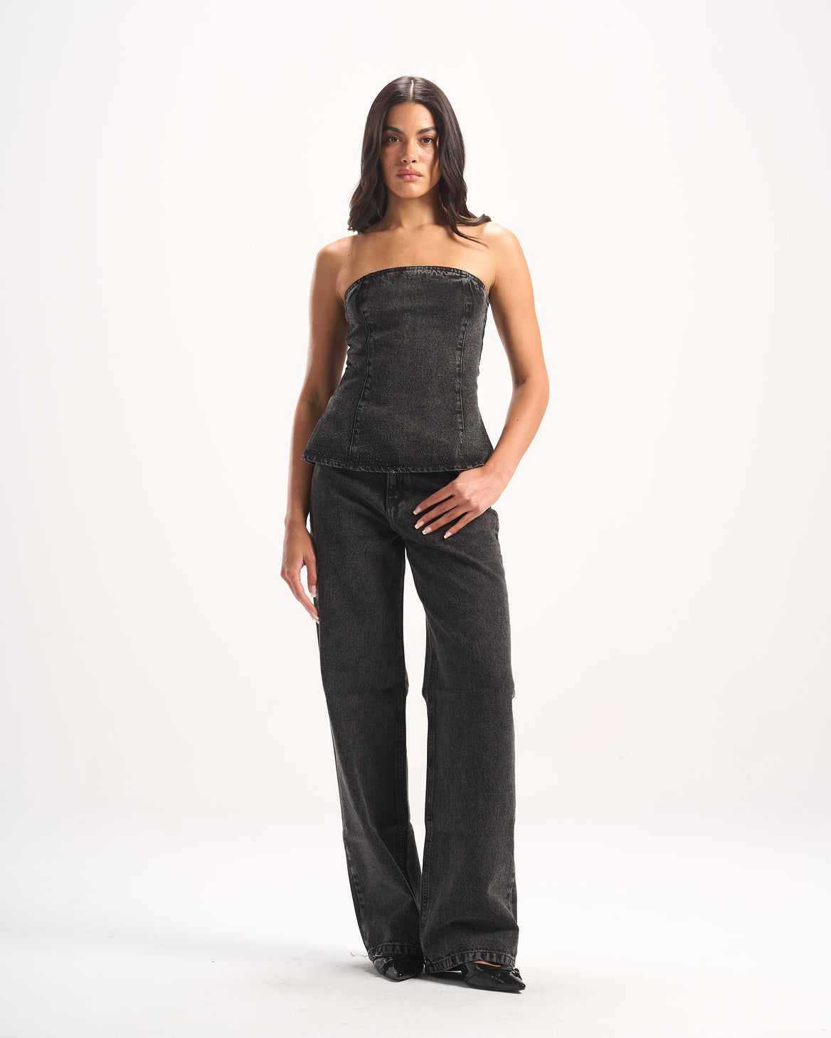 BLACK BLING CORSET