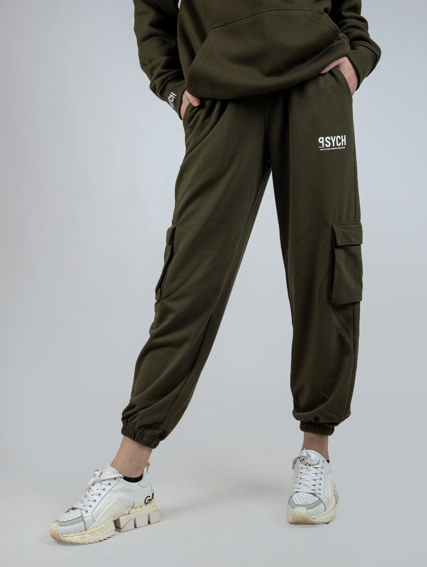 Olive Green Utility Sweatpants (Women)