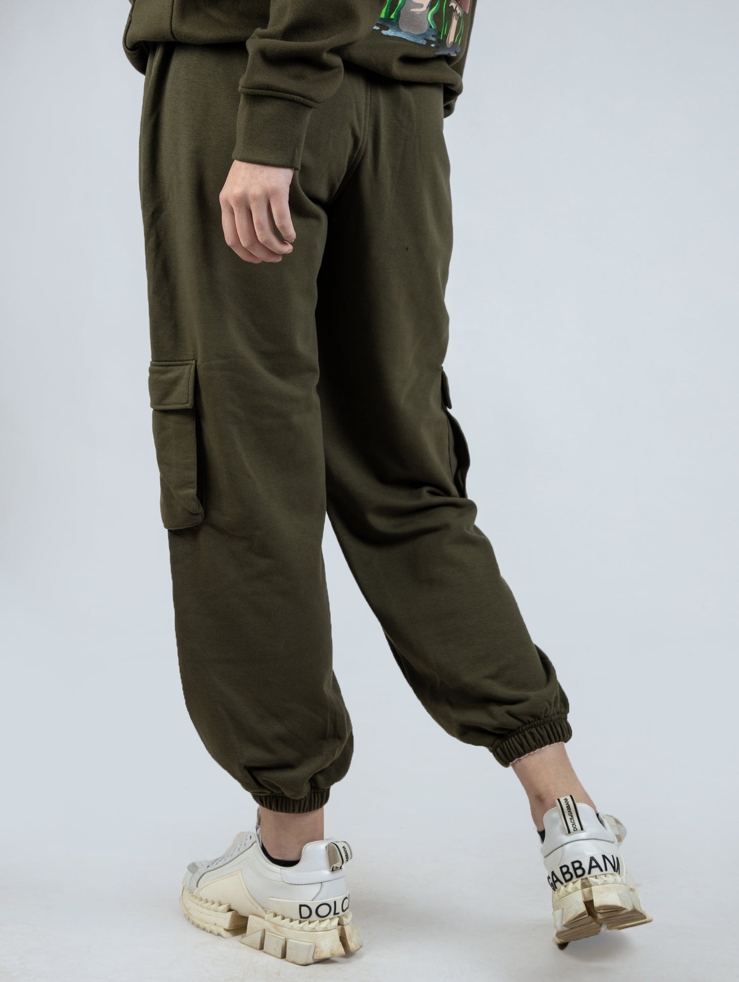 Olive Green Utility Sweatpants (Women)