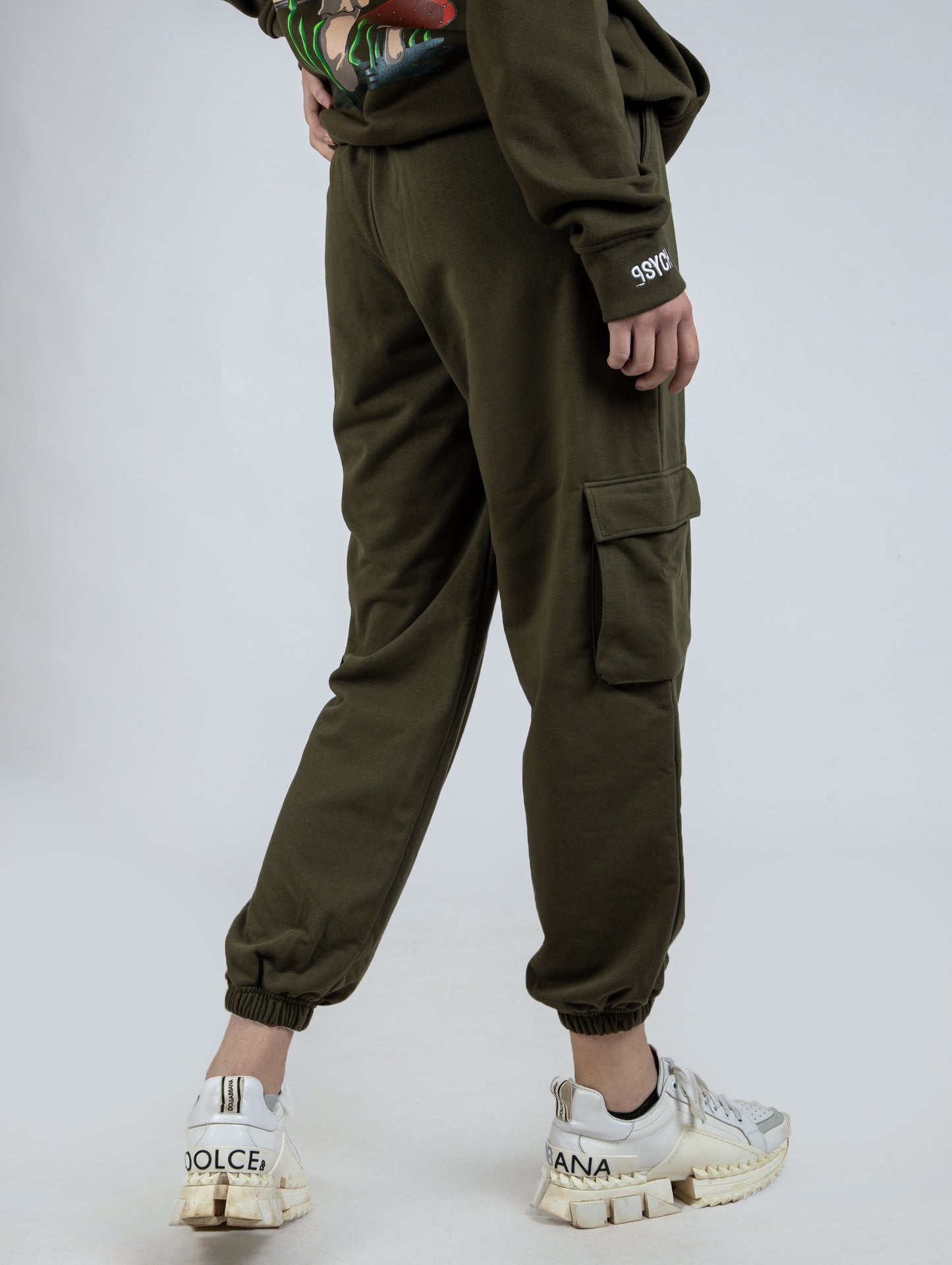 Olive Green Utility Sweatpants (Women)