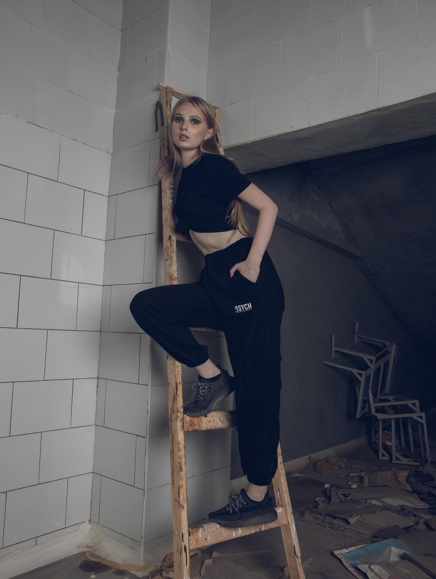 Black Utility Sweatpants (Women)
