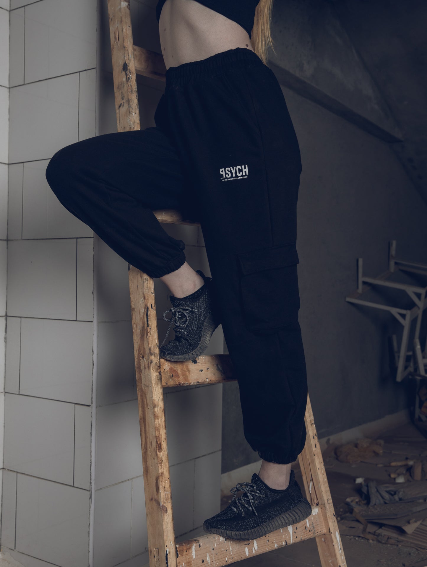 Black Utility Sweatpants (Women)