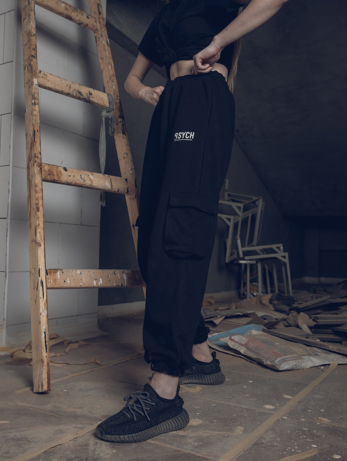 Black Utility Sweatpants (Women)