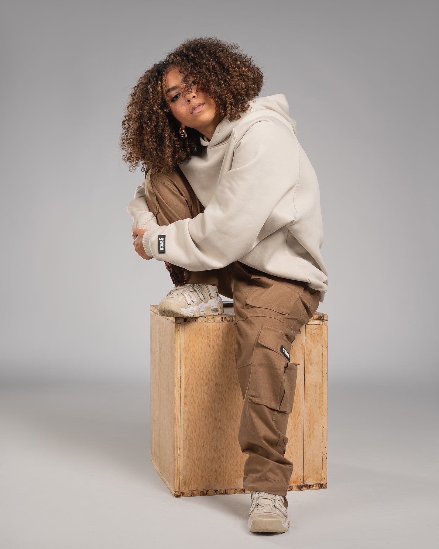 Sand Oversized Hoodie