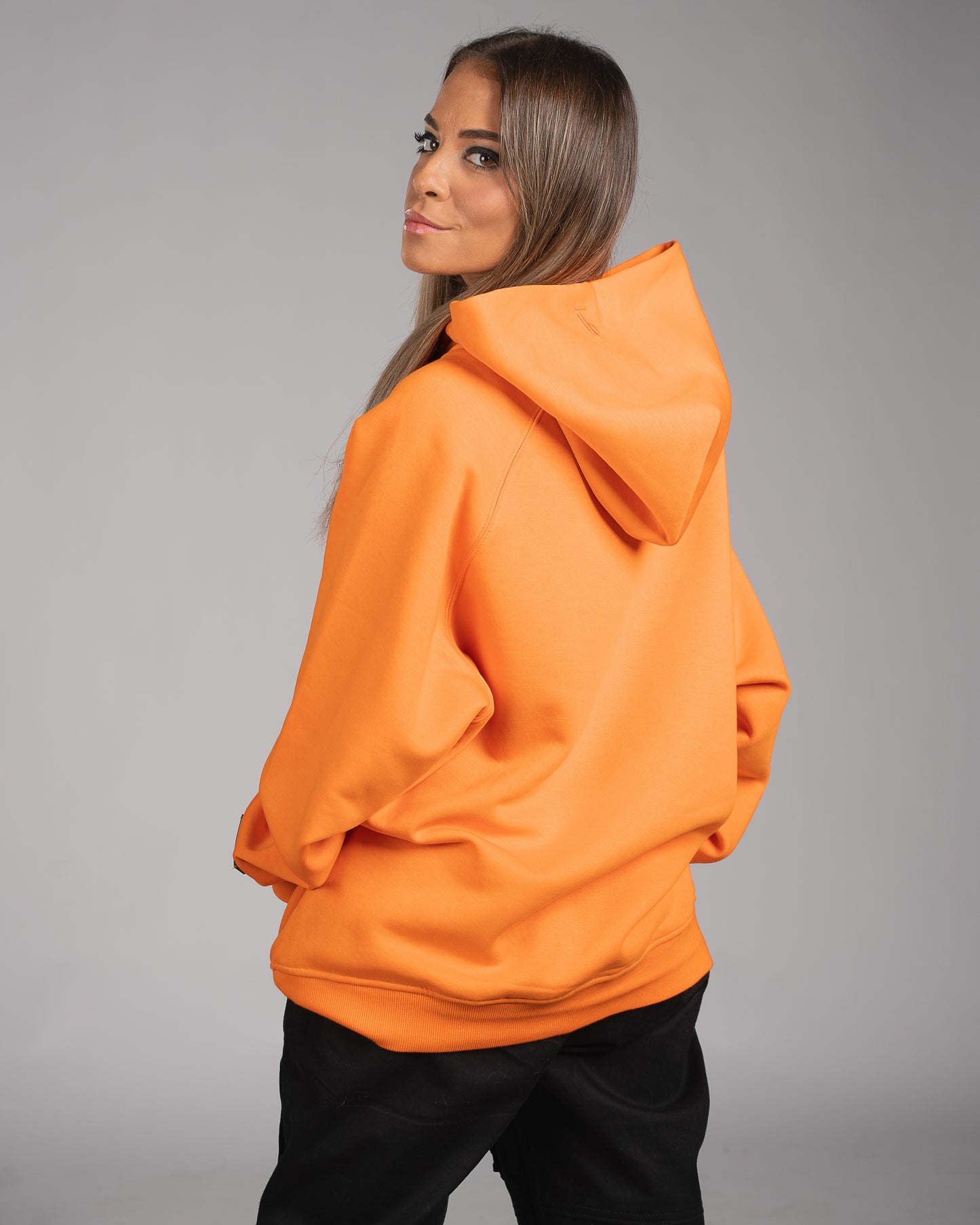 Orange Oversized Hoodie