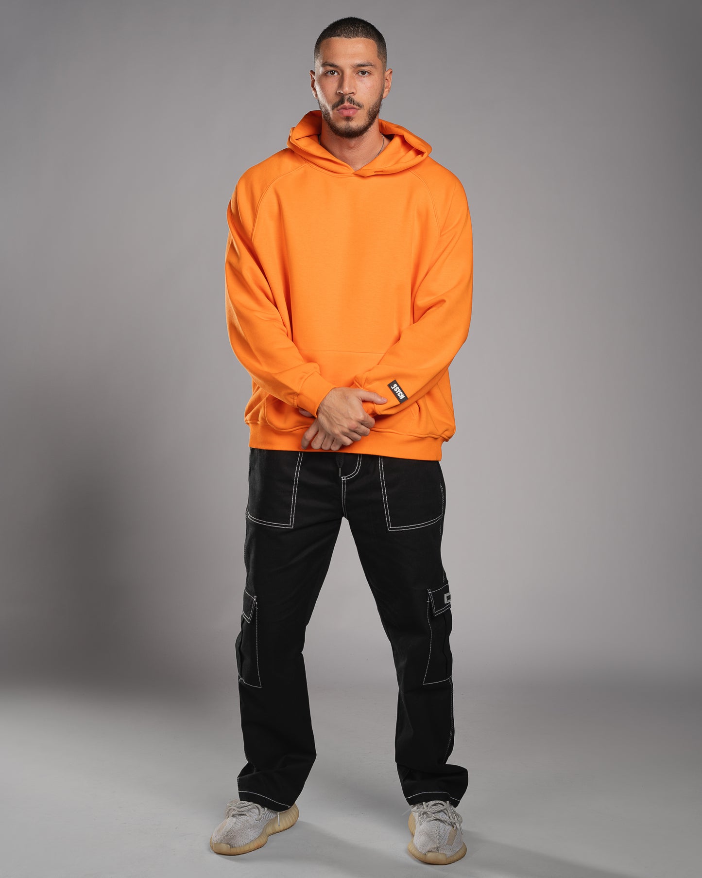 Orange Oversized Hoodie