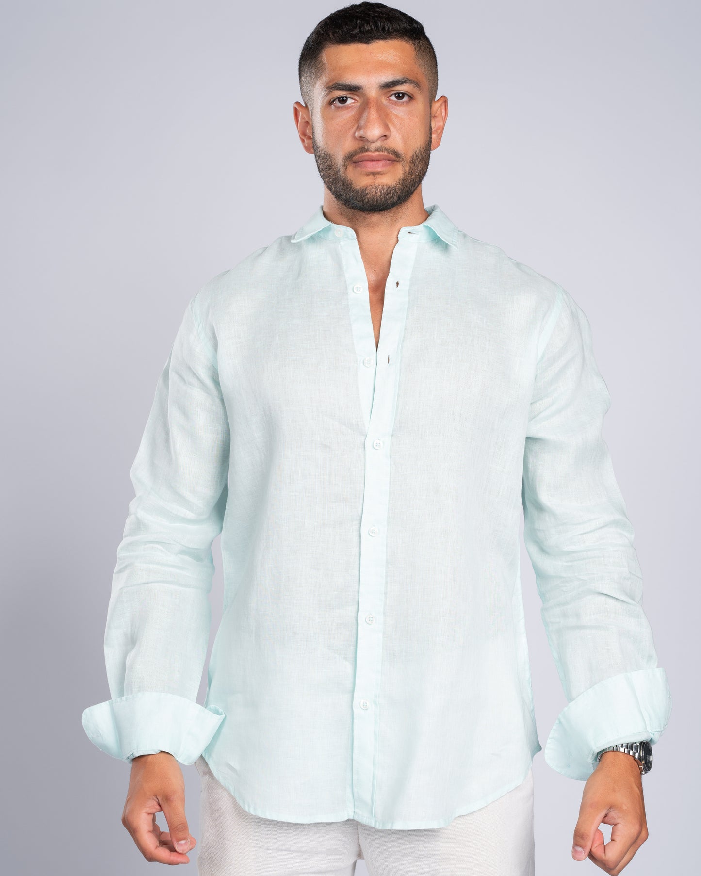 Mint Linen Shirt