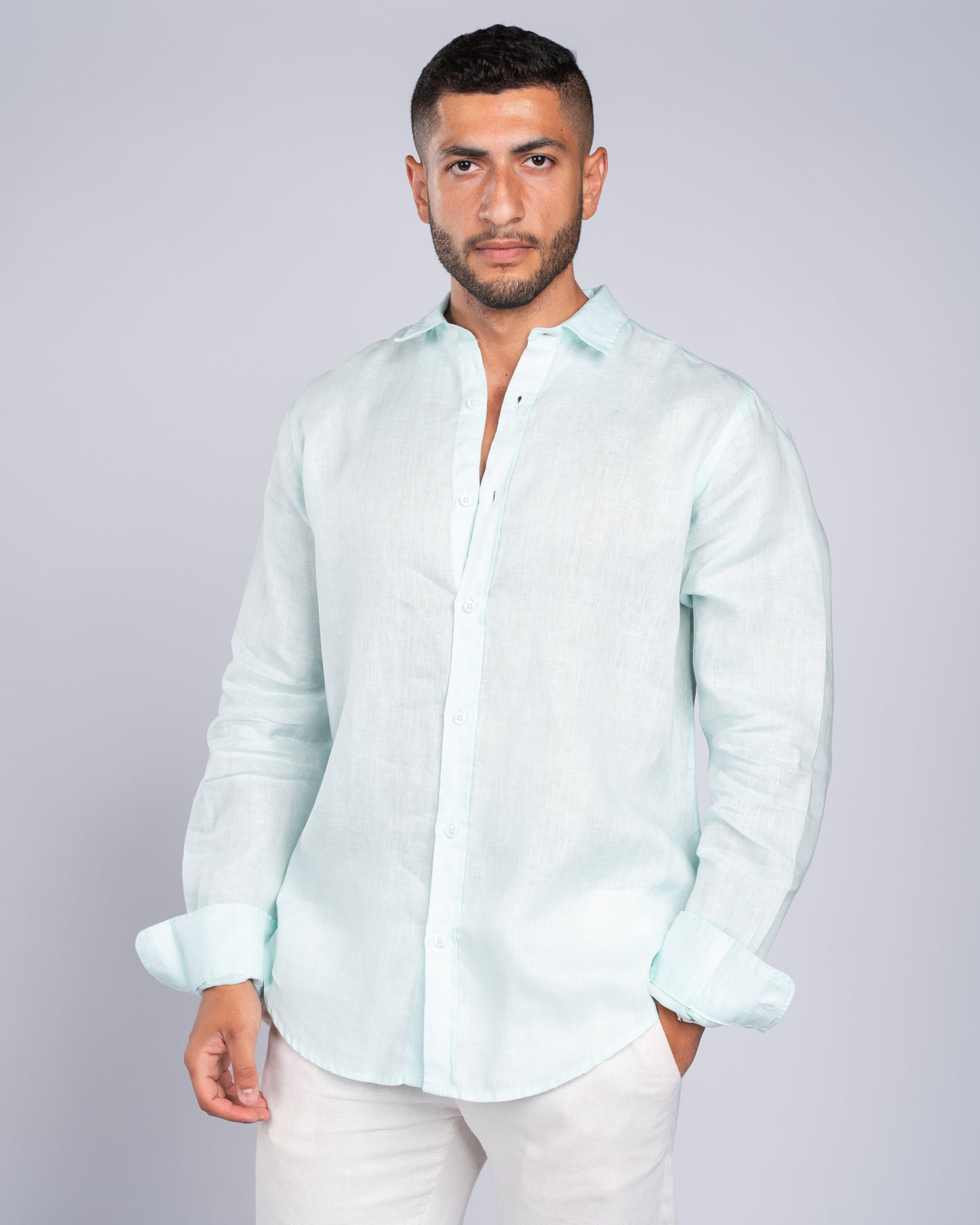 Mint Linen Shirt
