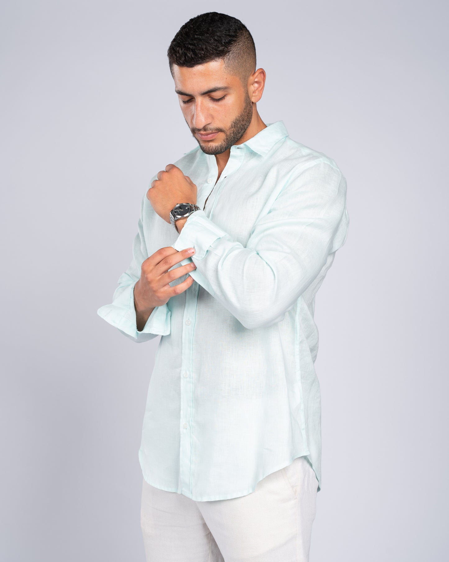 Mint Linen Shirt