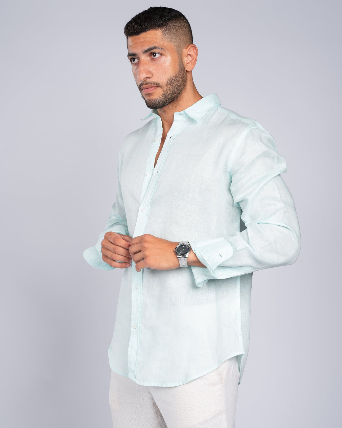 Mint Linen Shirt