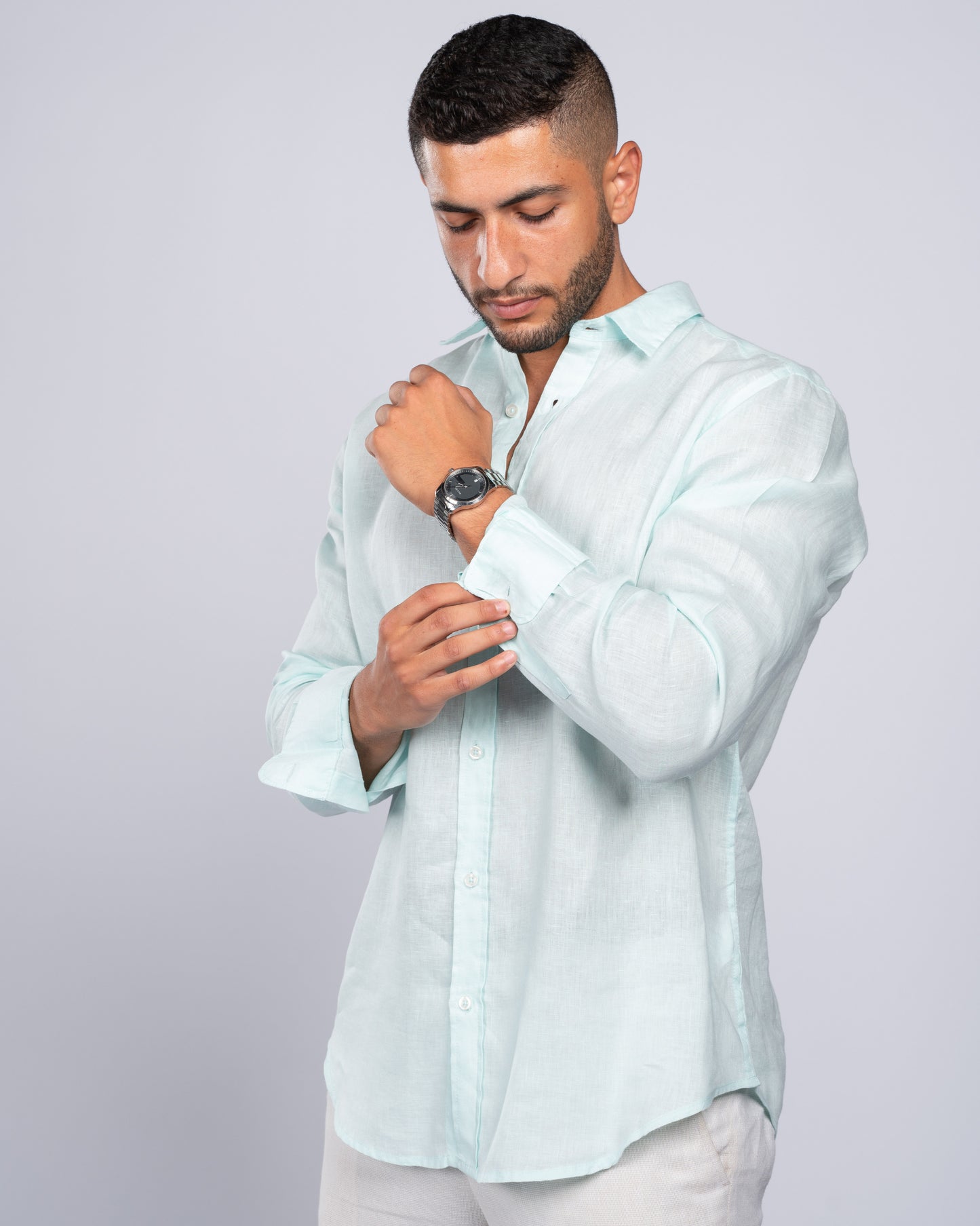 Mint Linen Shirt