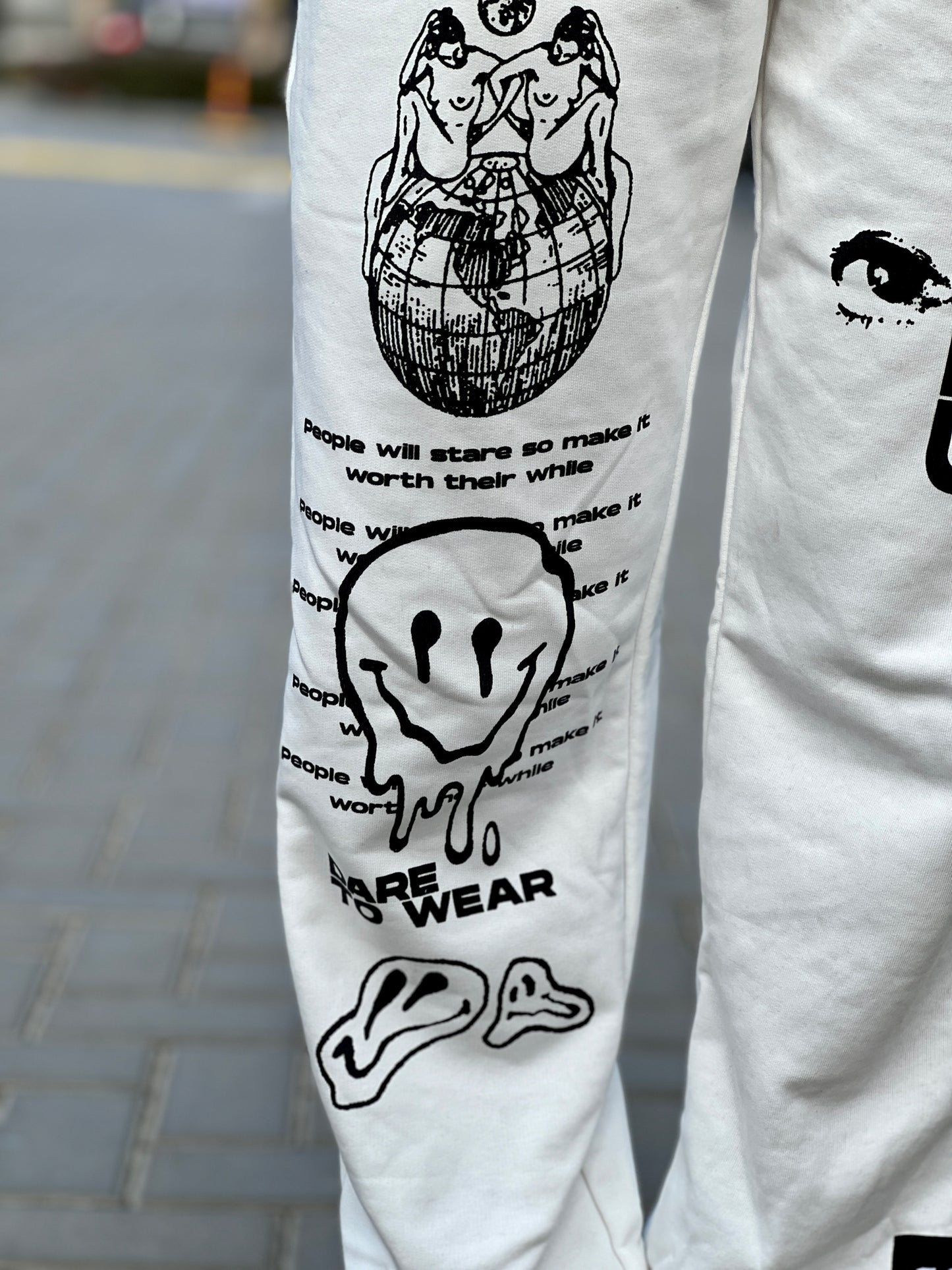 FREE-SPIRITED White Sweats (Unisex)
