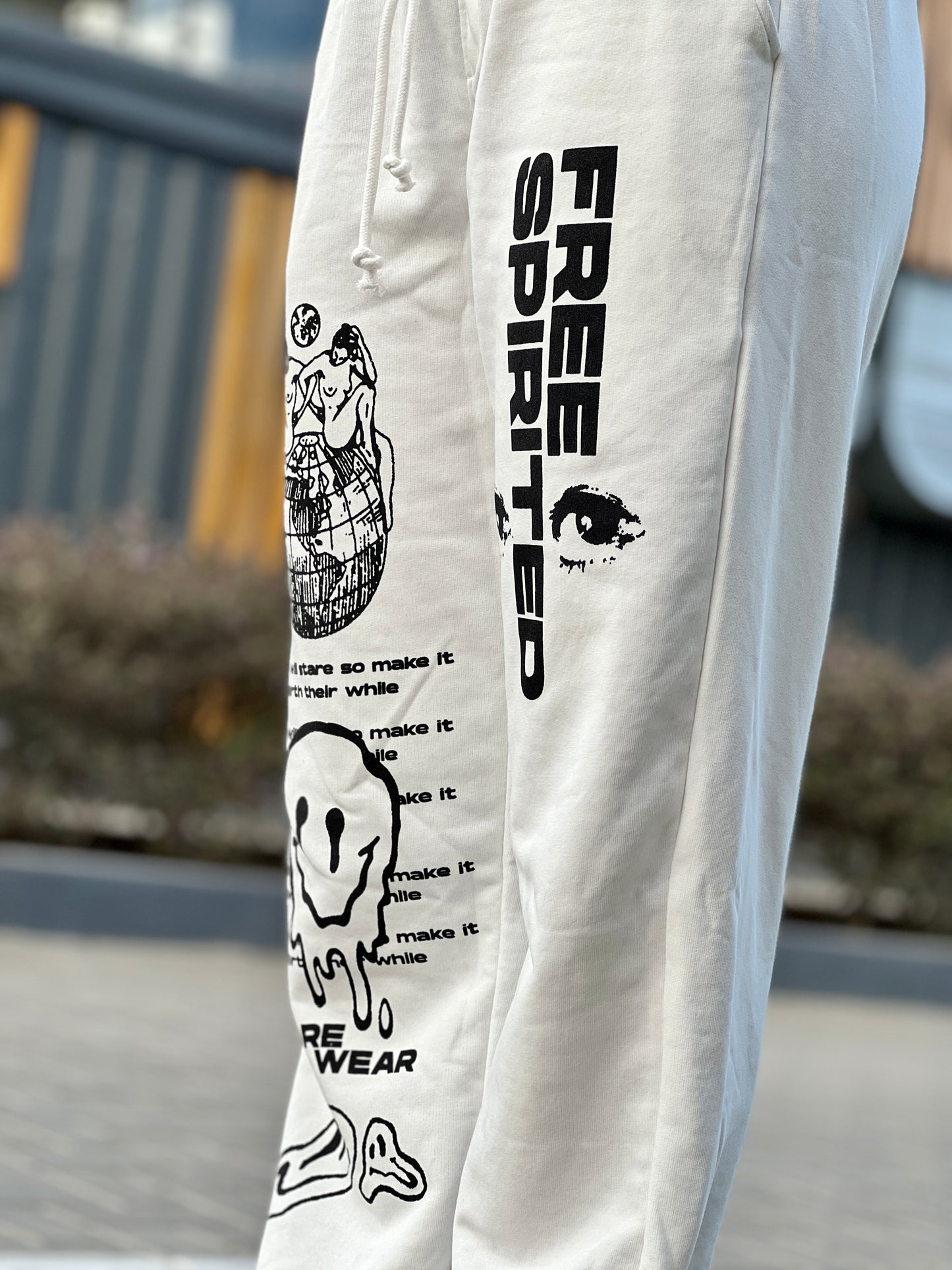 FREE-SPIRITED White Sweats (Unisex)