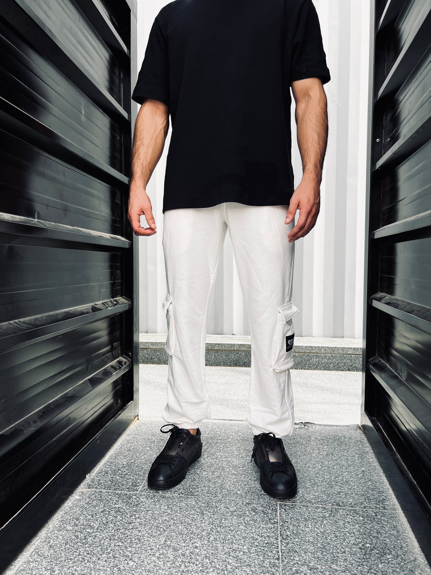 White Cargo Sweatpants (Unisex)