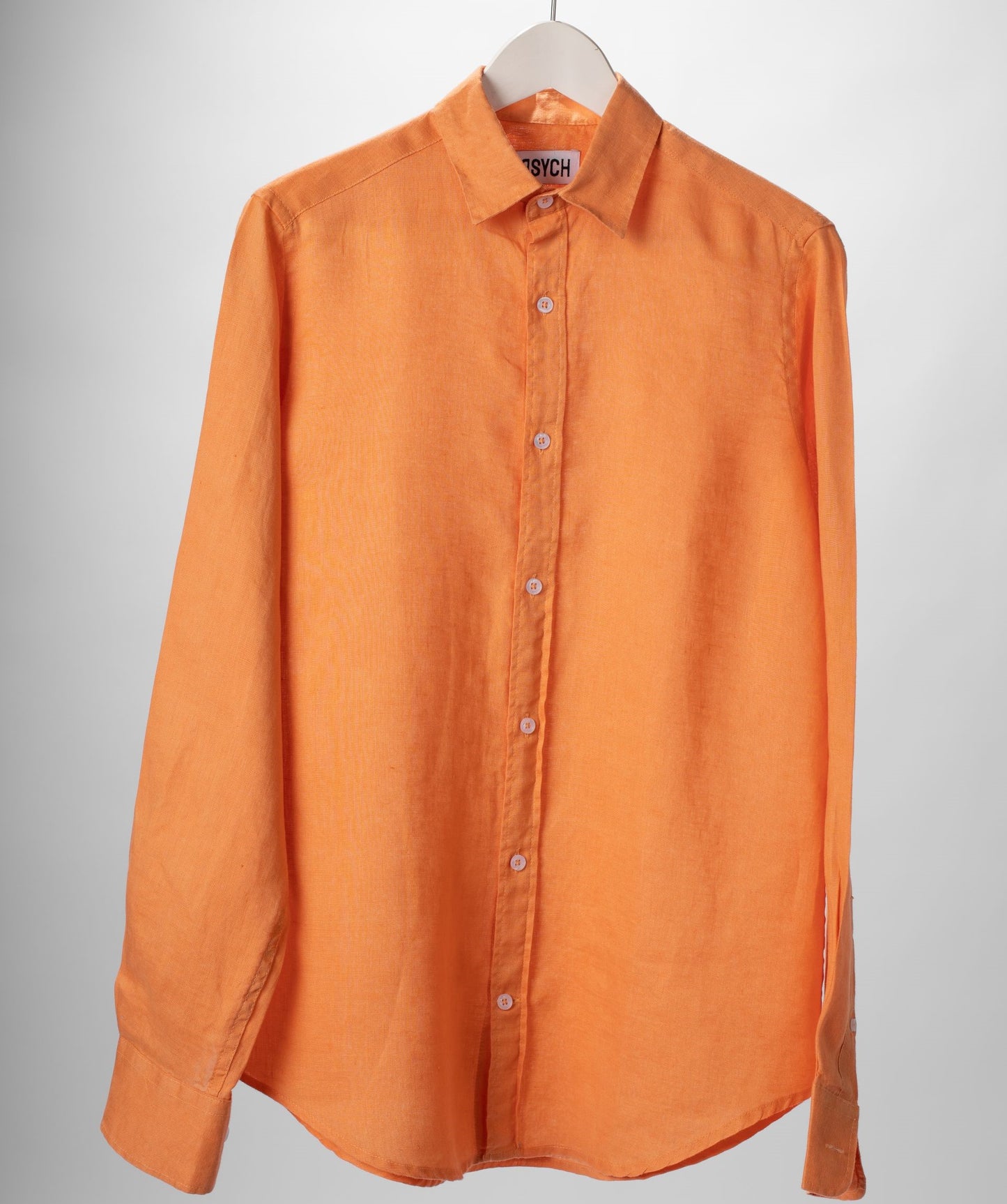 Orange Linen Shirt