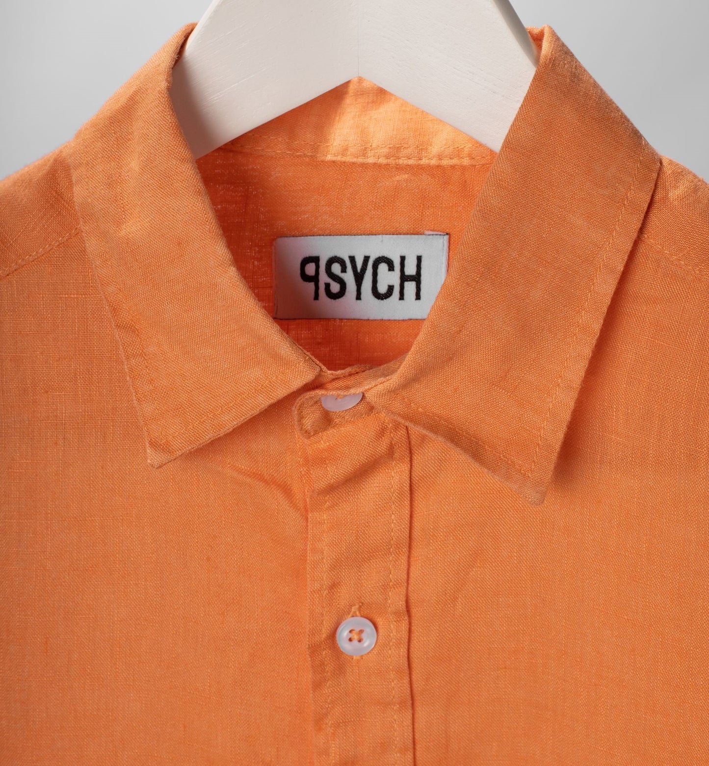 Orange Linen Shirt