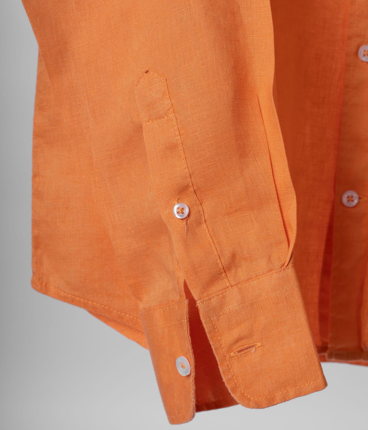 Orange Linen Shirt