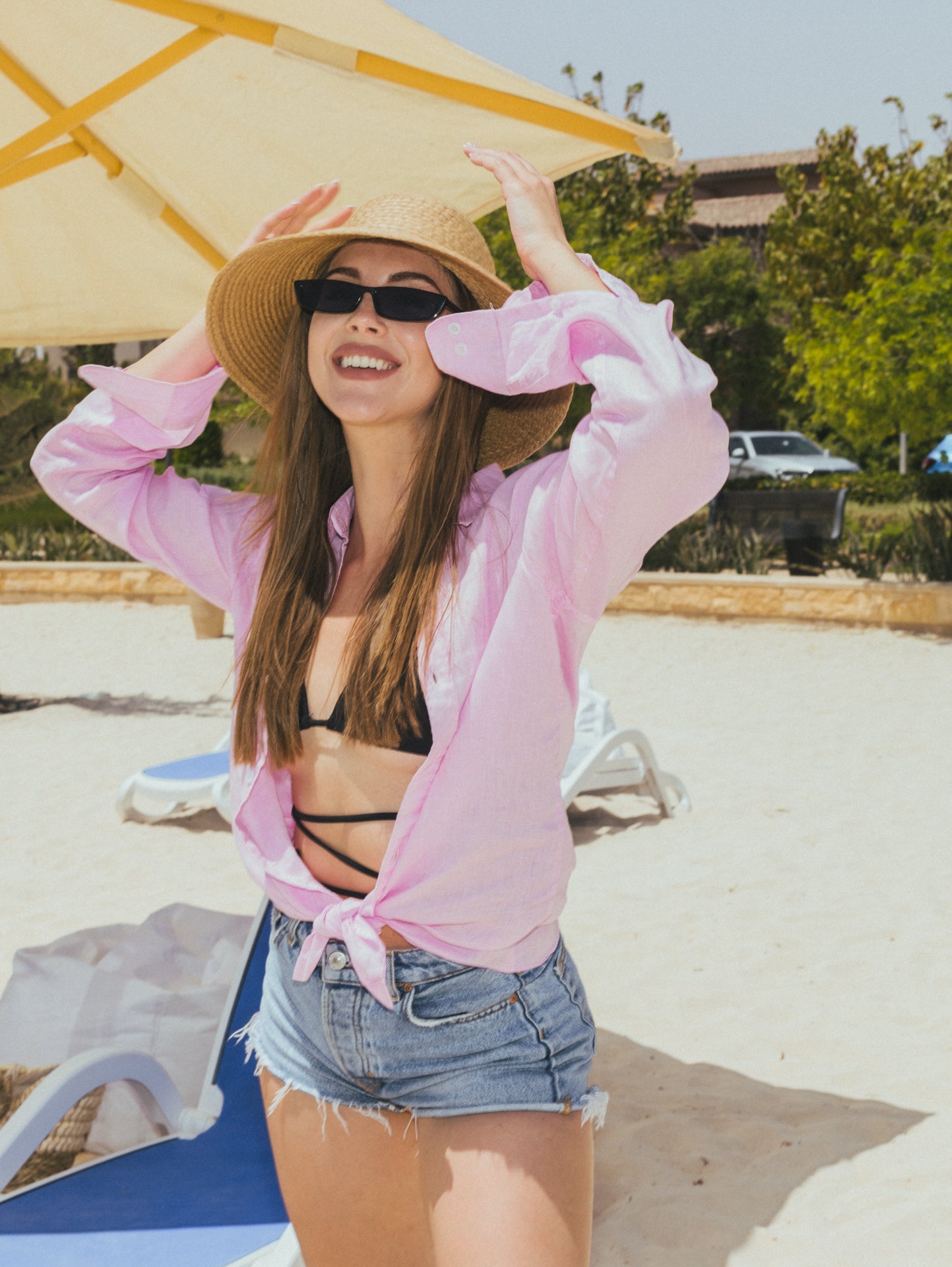 Pink Linen Shirt