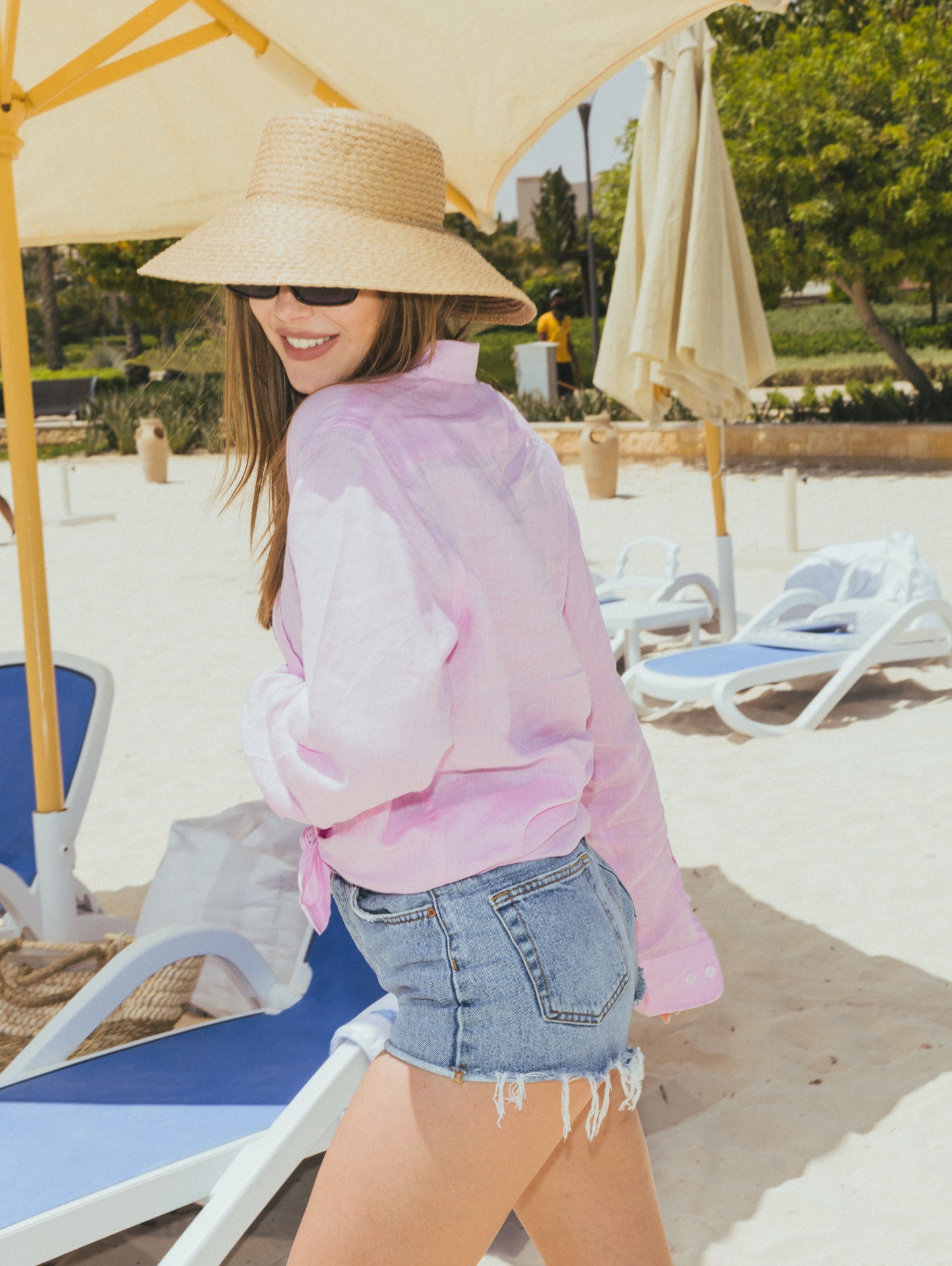 Pink Linen Shirt
