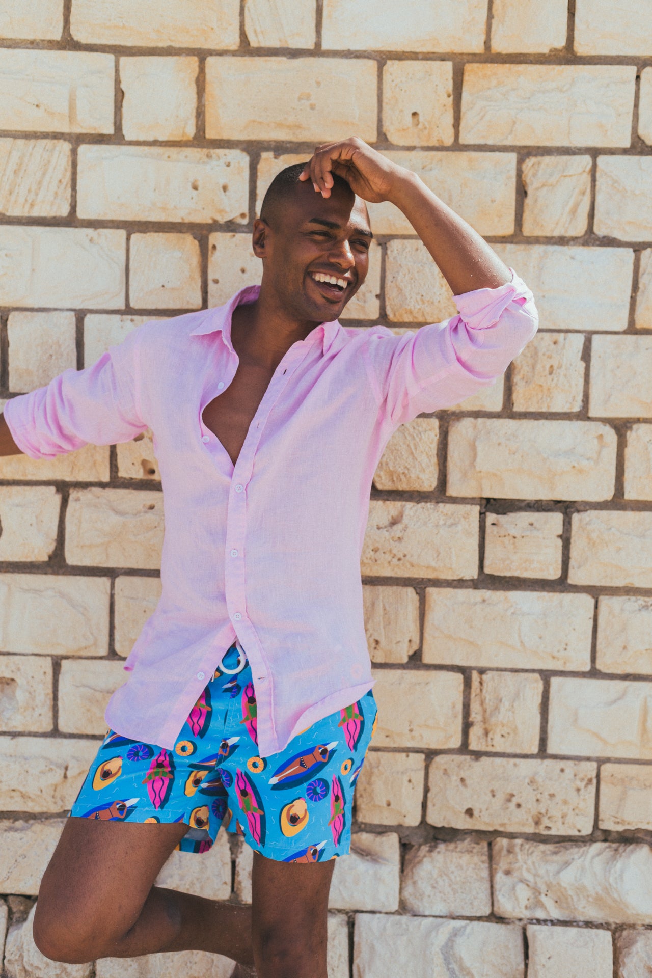 Pink Linen Shirt