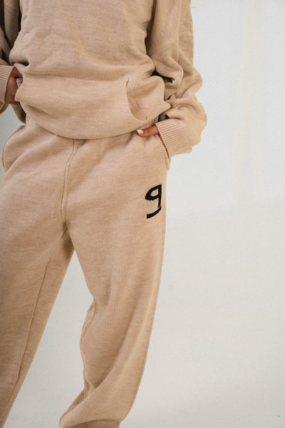 PSYCH BEIGE KNITTED PANTS